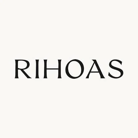 The word RIHOAS written in black capital letters on a white background.