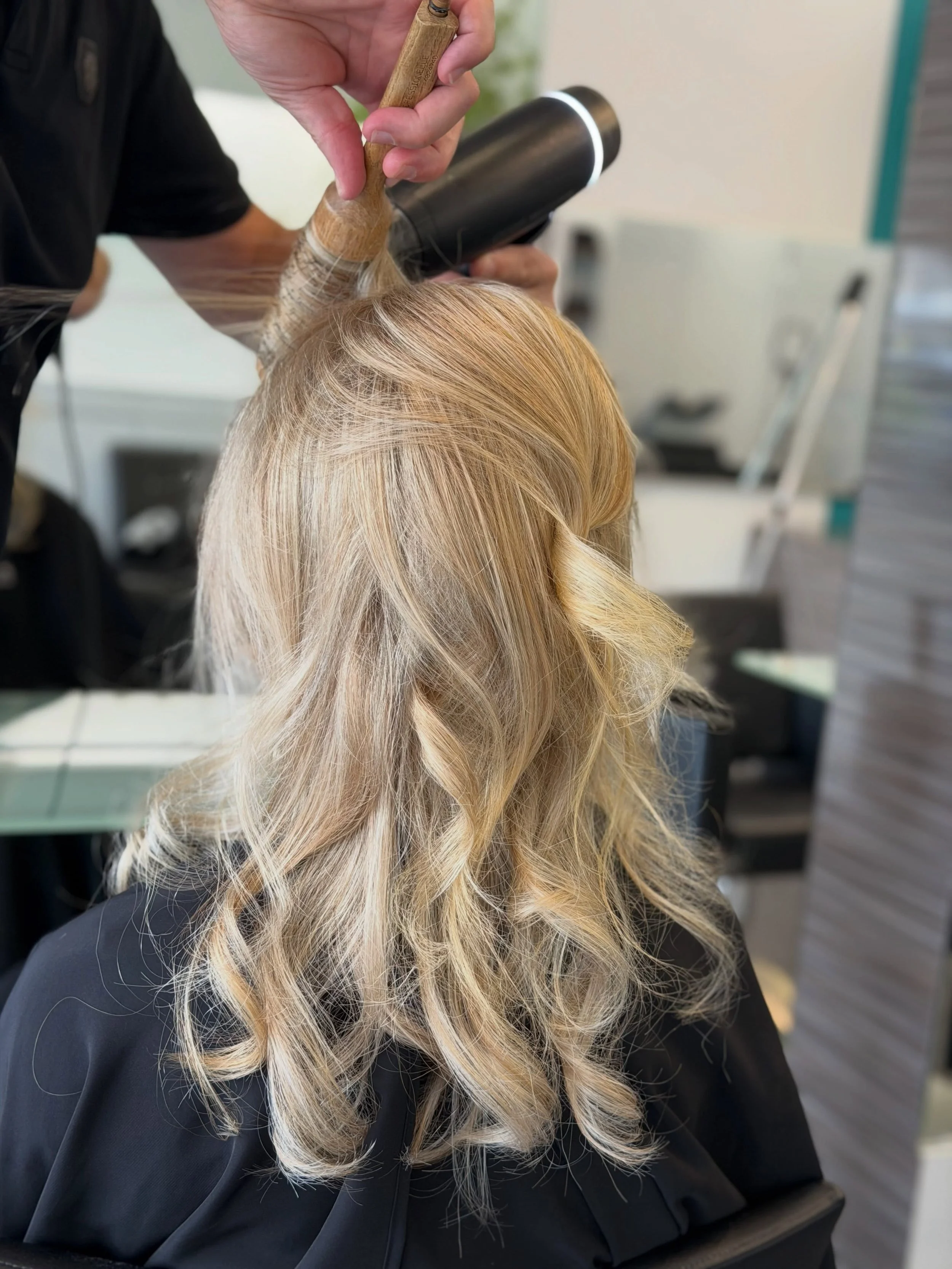 Some of our work🤍#hairtok #highlights #haircolor #hairdresser #greyblending
