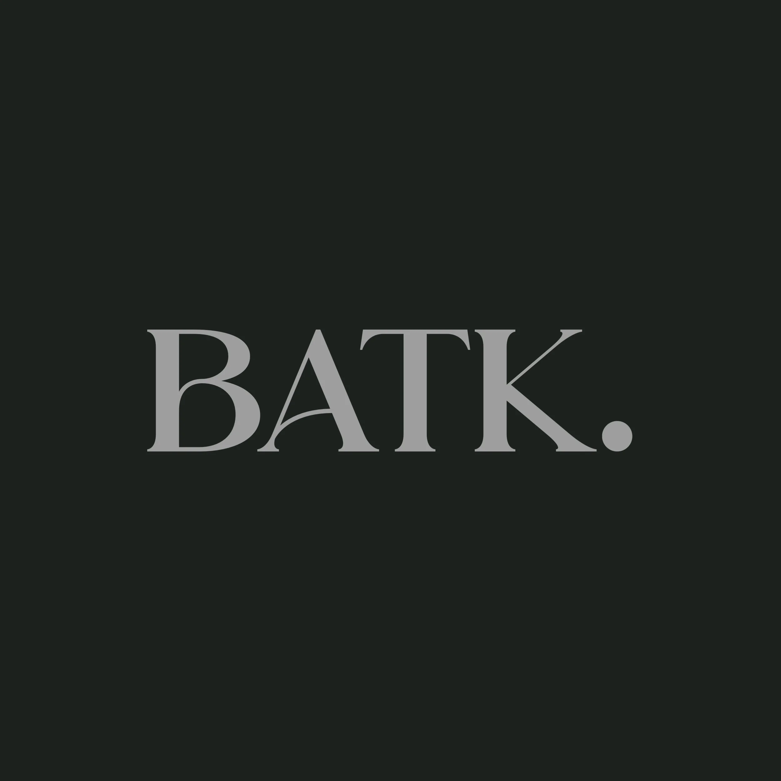 Black background with white text that reads 'BATIK'