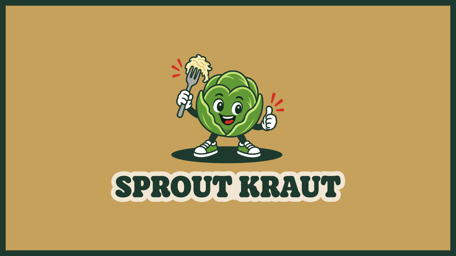Sprout Kraut logo, a fermented Brussels sprout product from Pickled Revolution