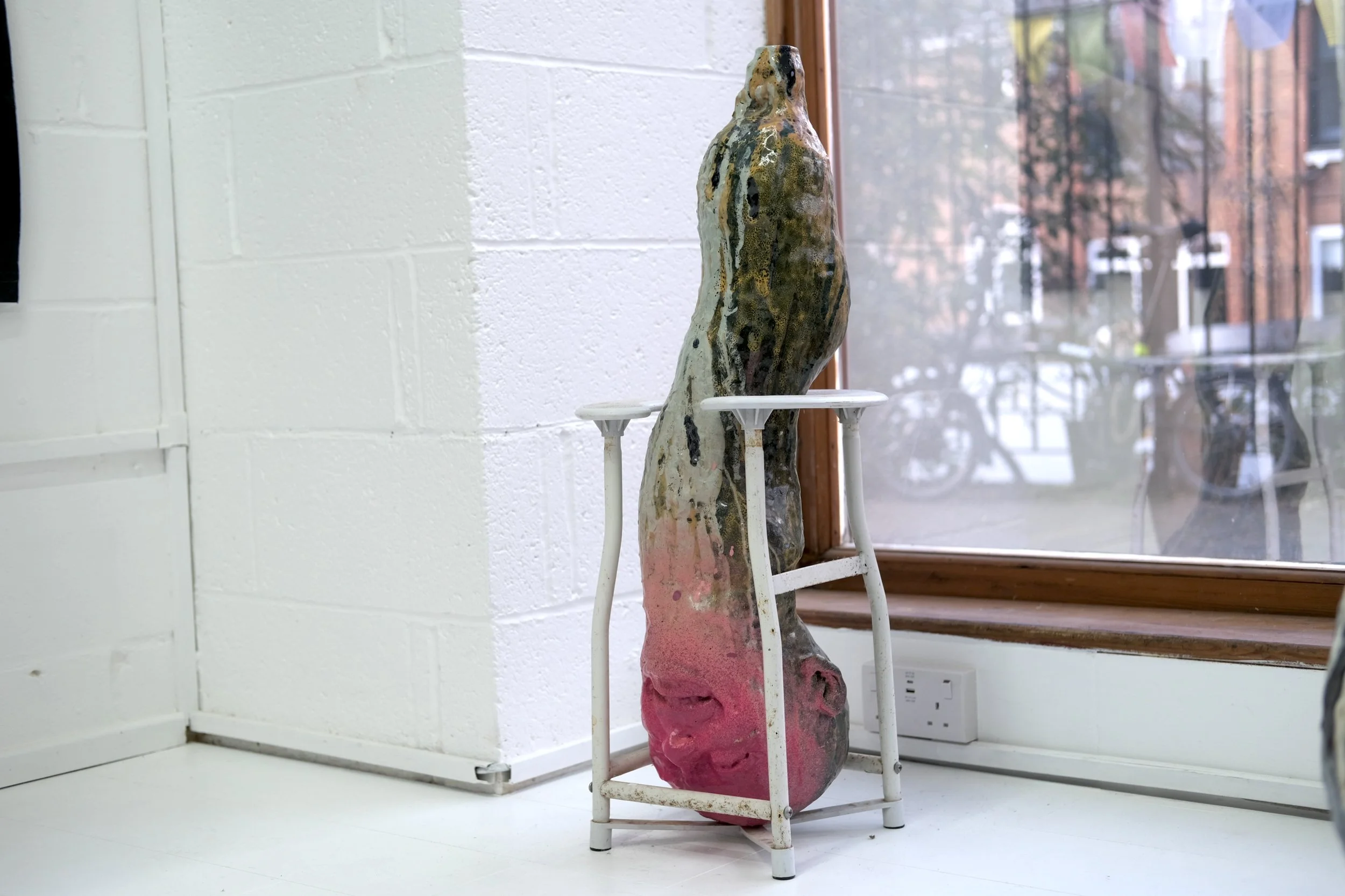 Simon Bedwell ceramic sculpture at Darren Flook gallery