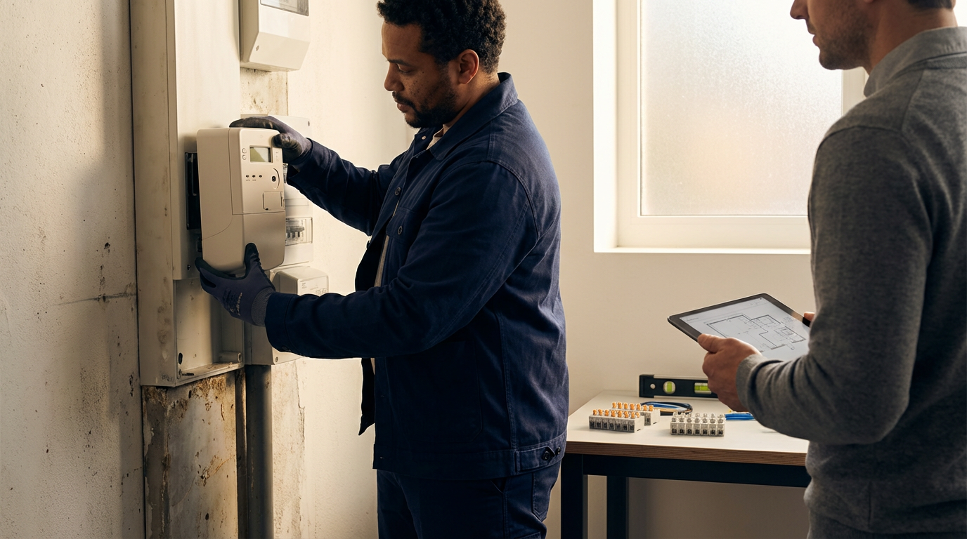 Installation d'un tableau électrique