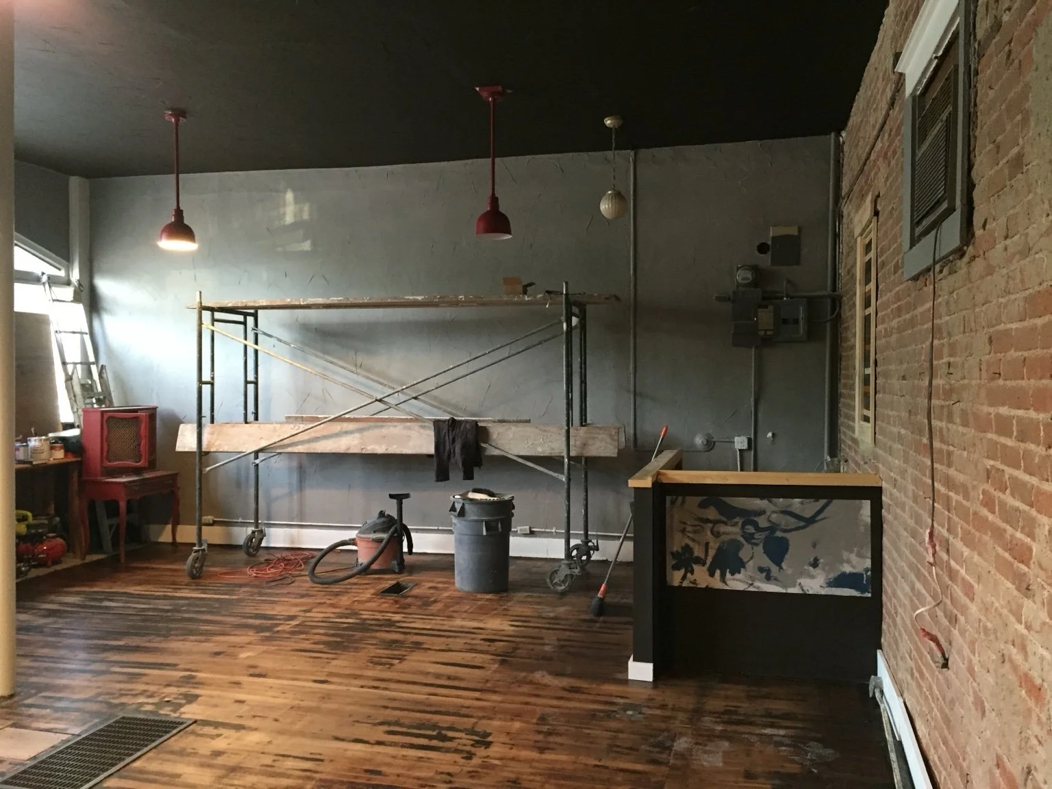Kunicki Restoration workshop on East Colfax Avenue in Denver during its original renovation.