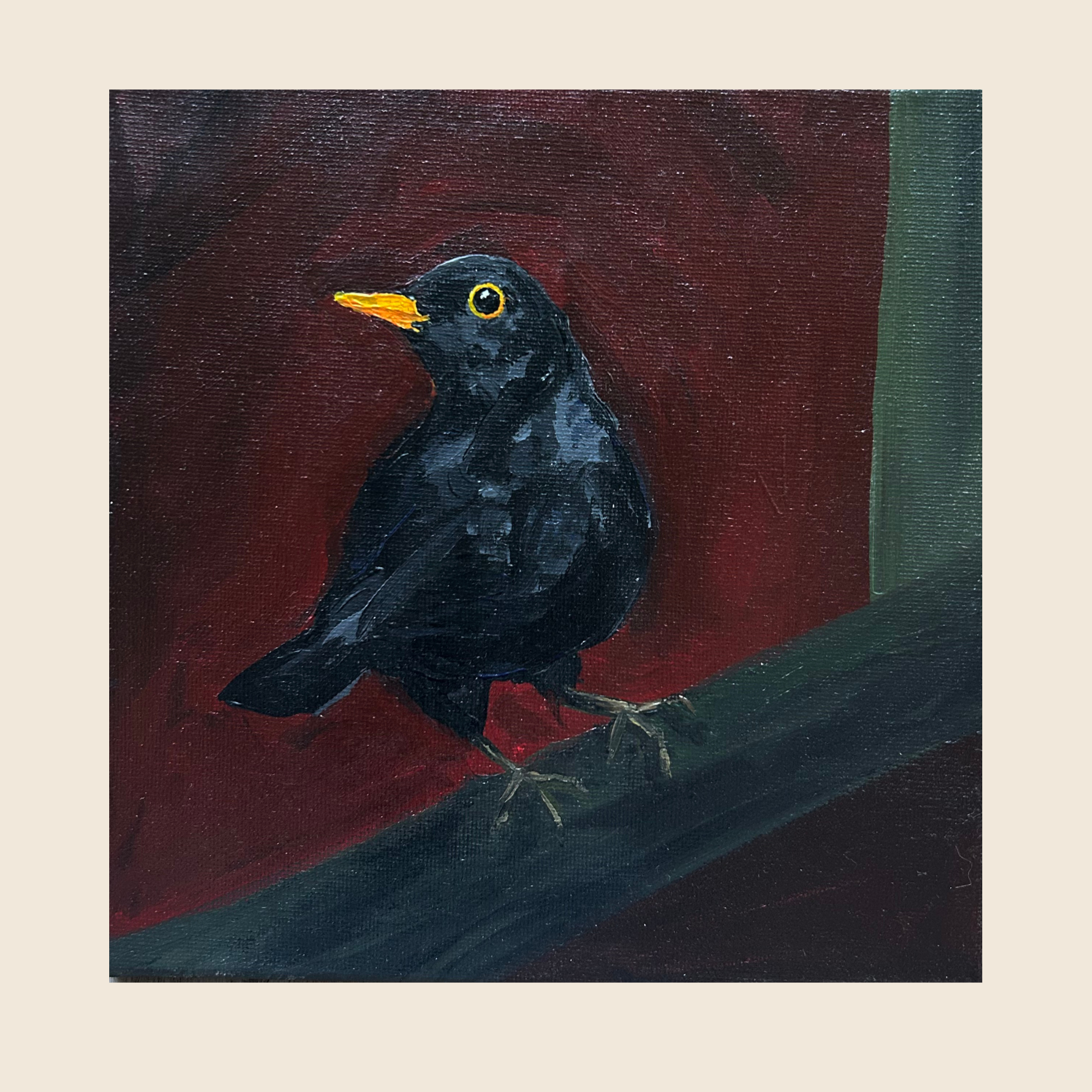 Blackbird in Red