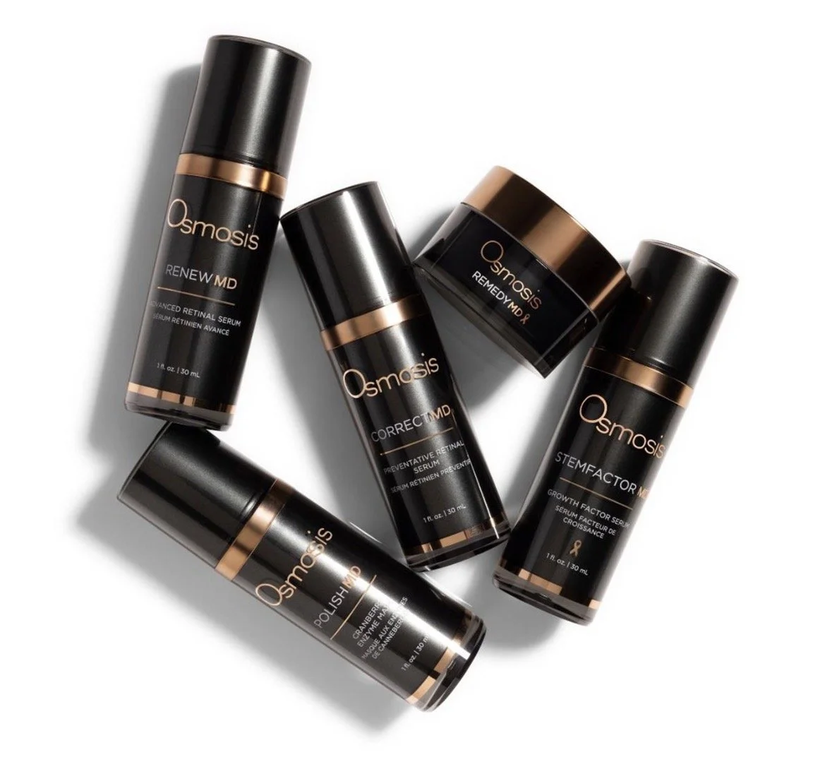 Osmosis skincare serums available at Chrissy Jacobs Esthetics in Santa Cruz