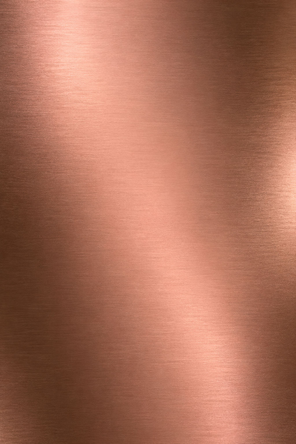Copper-colored metallic brushed surface