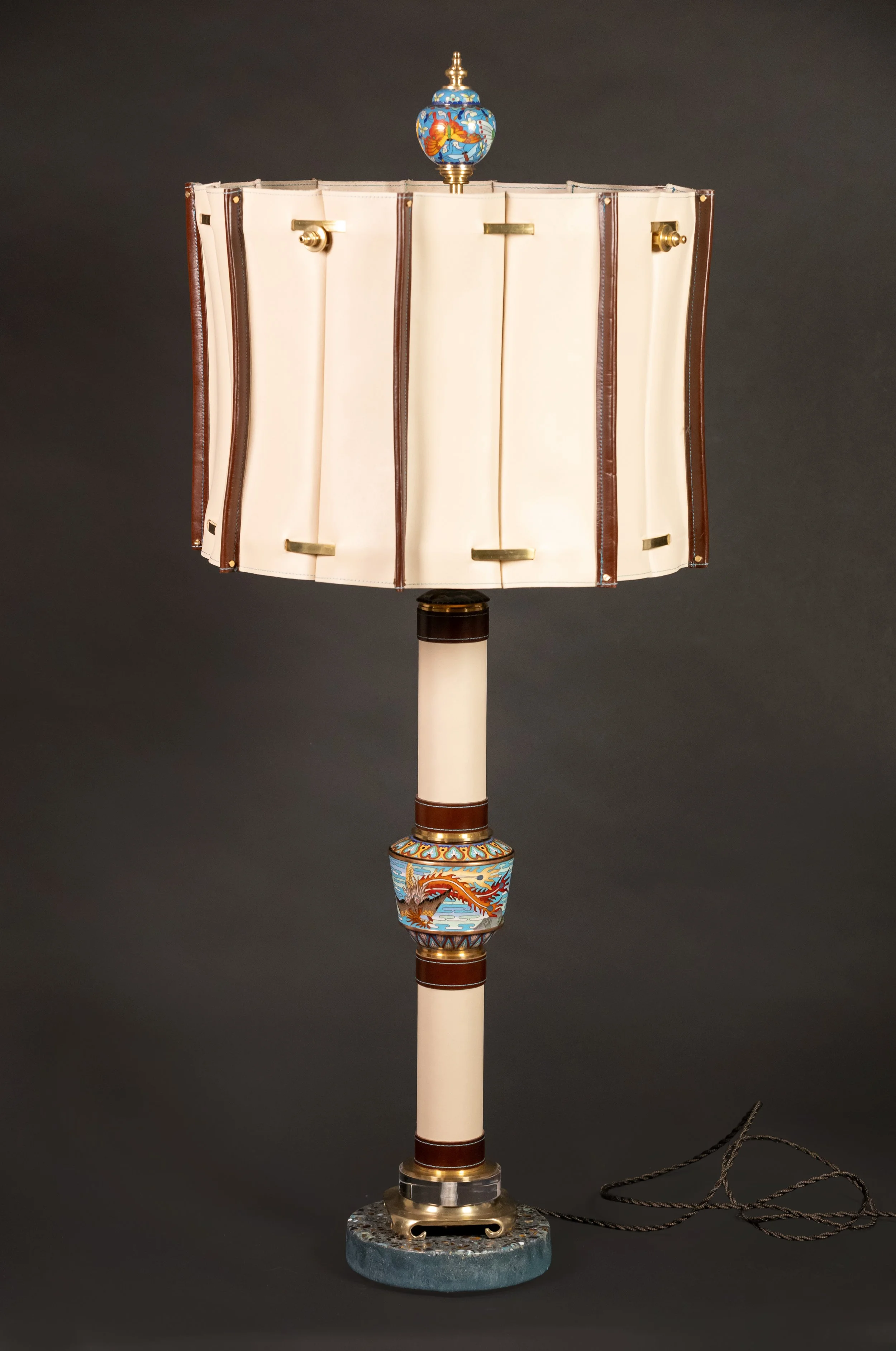 Ivory Phoenix Cloissone