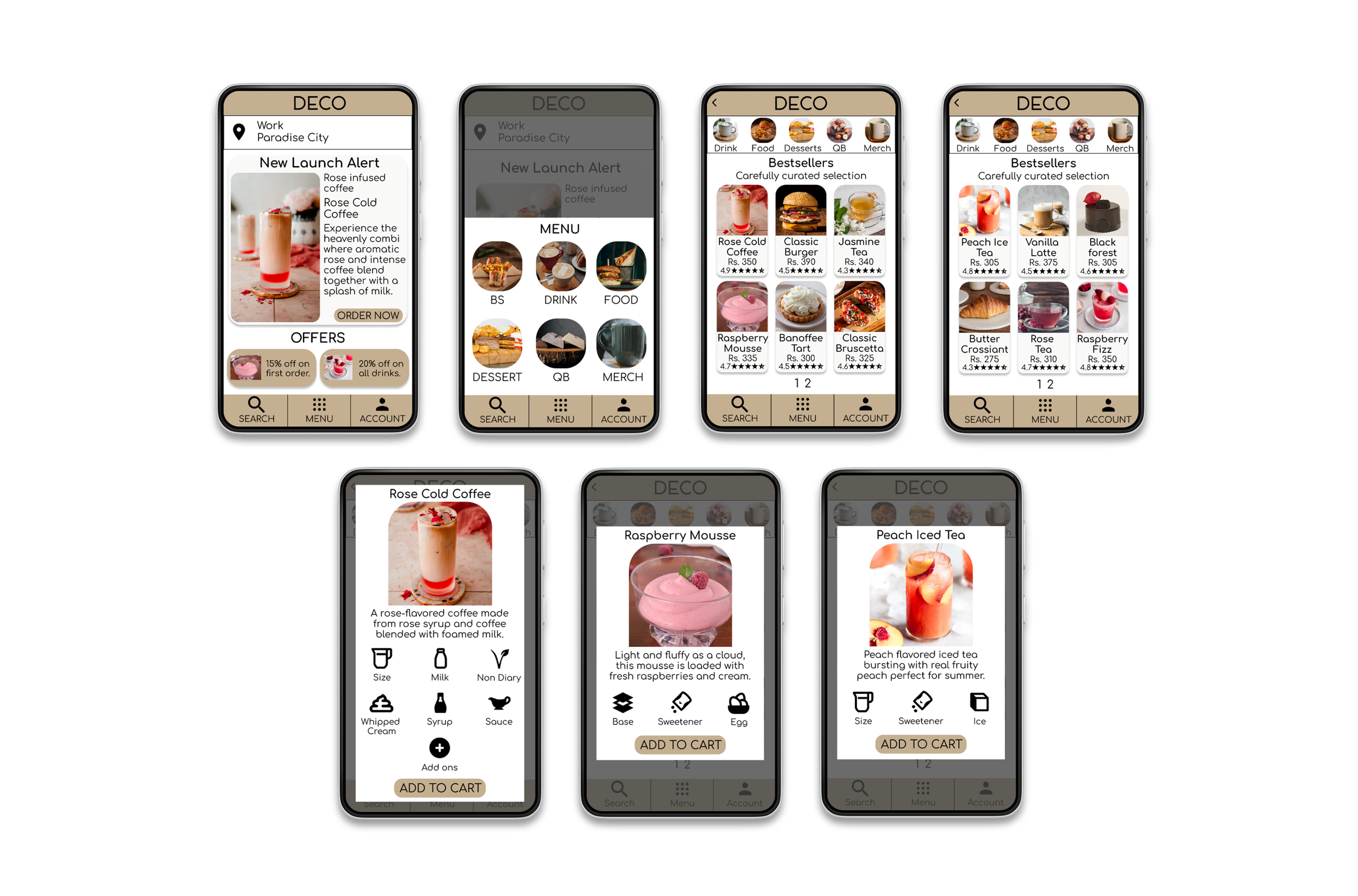 DECO Cafe Food Delivery Cross Platform
