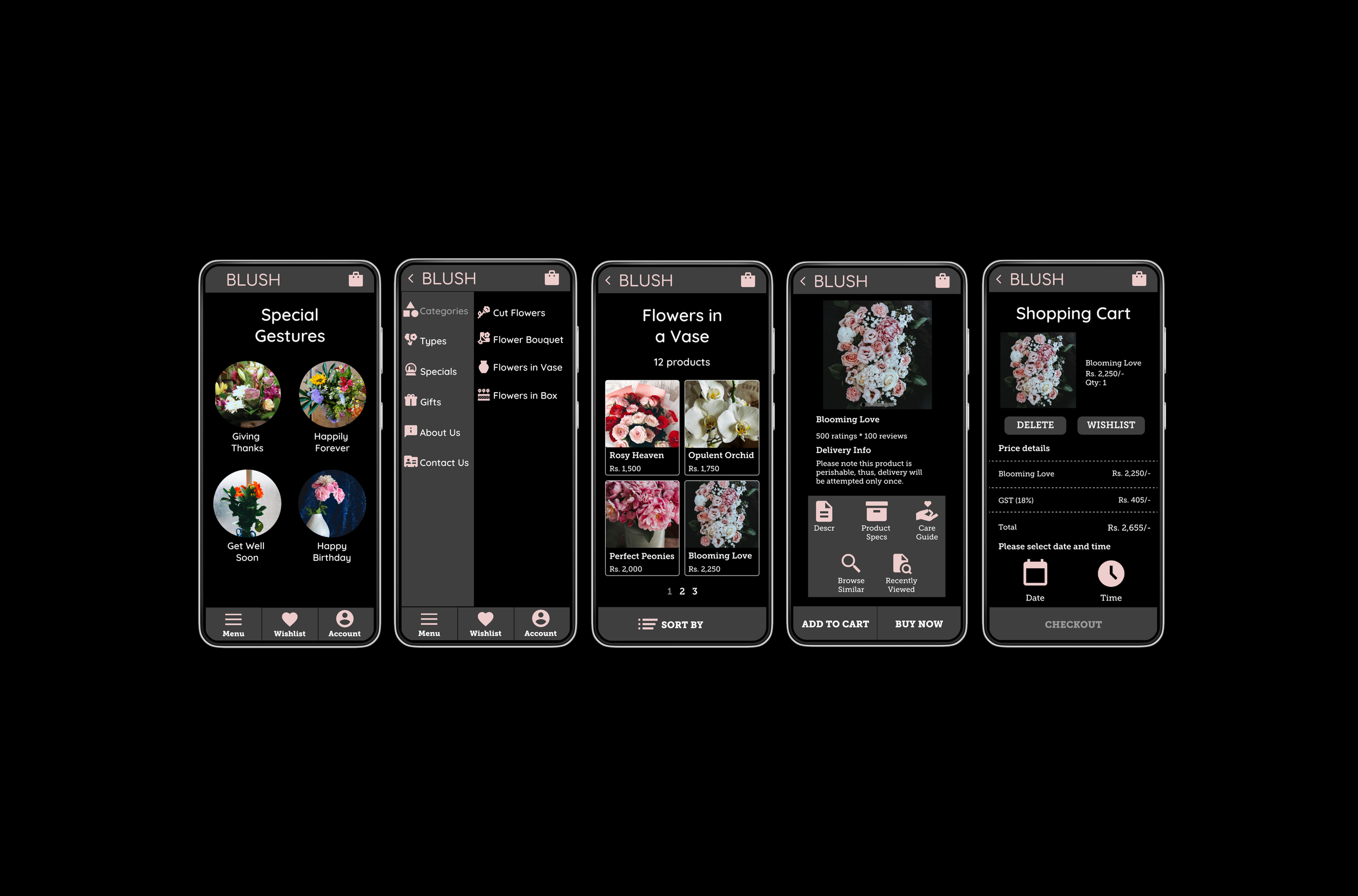 BLUSH Flower Catalogue App