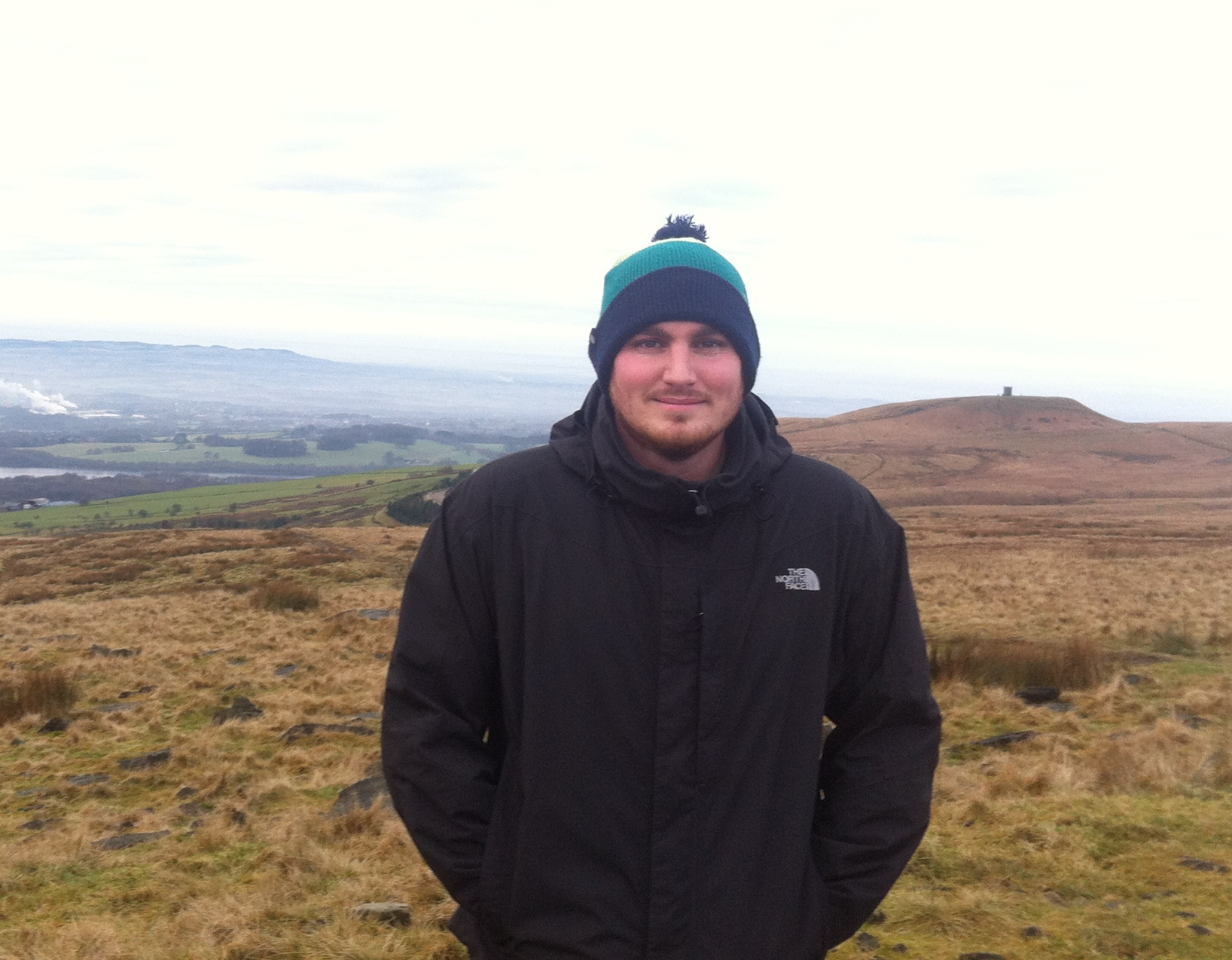 Our Founder, Matt Livingstone, at home in the moors near Rivington Pike.