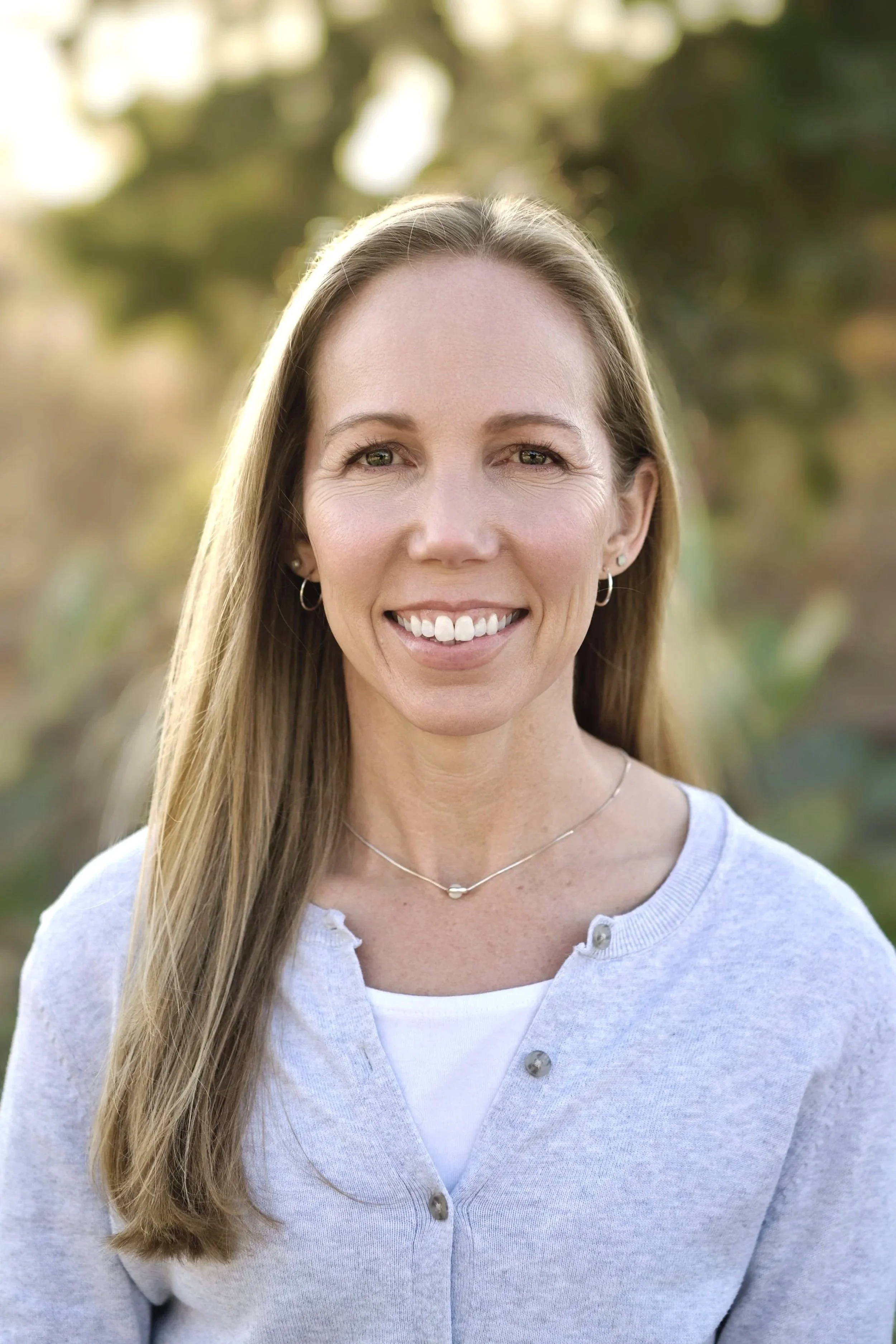 Leah Breen LMFT smiling outdoors