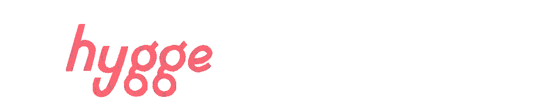 gif animation of the word "hygge" splitting apart, with a graphic insinuating the letters are now 6 feet apart, and the words filling in with "hygenienic hygge"