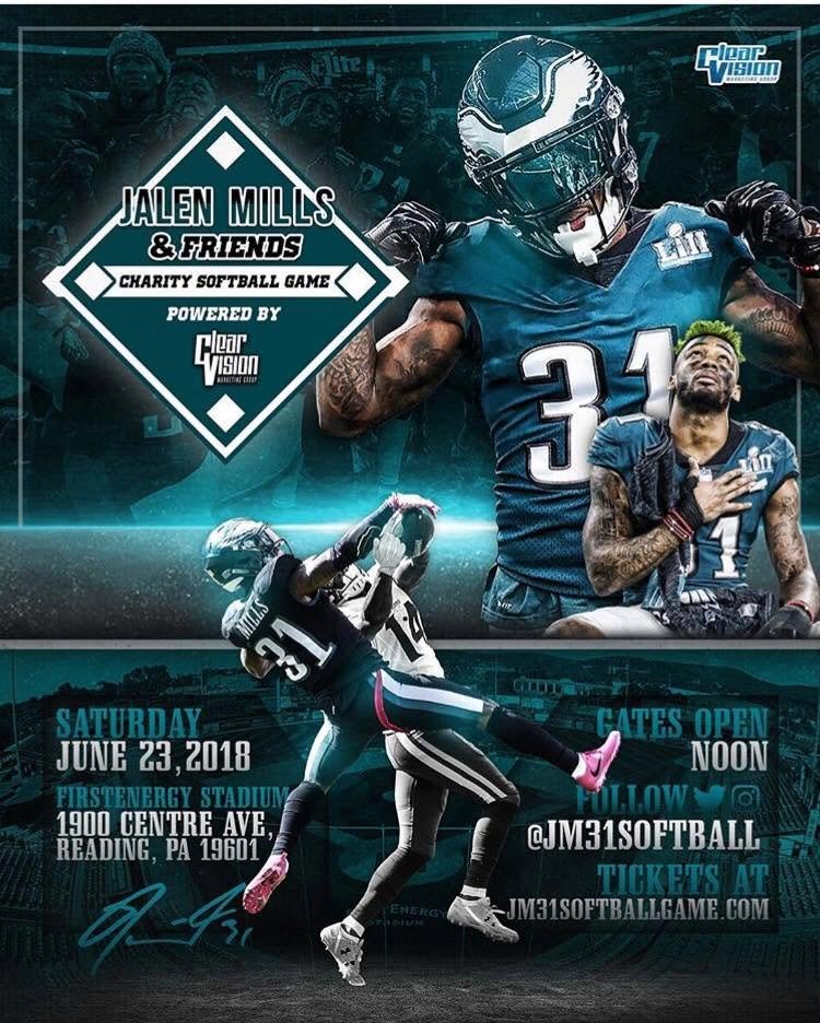 Jalen Mills Inaugural Celebrity Softball Game