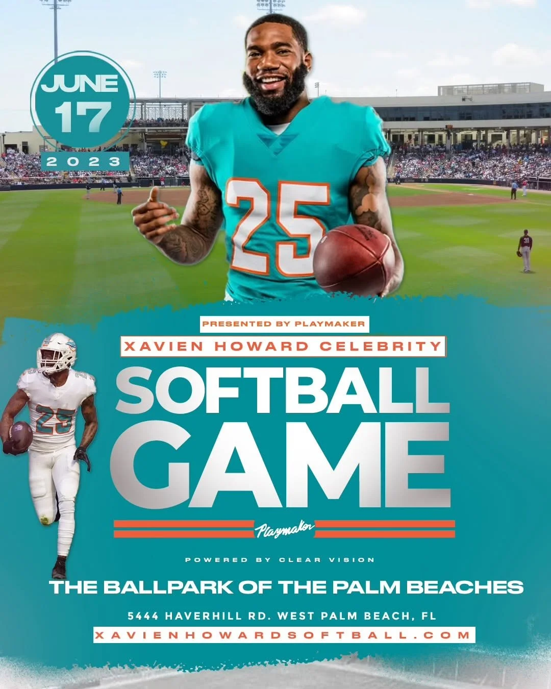 Xavien Howard Inaugural Celebrity Softball Game