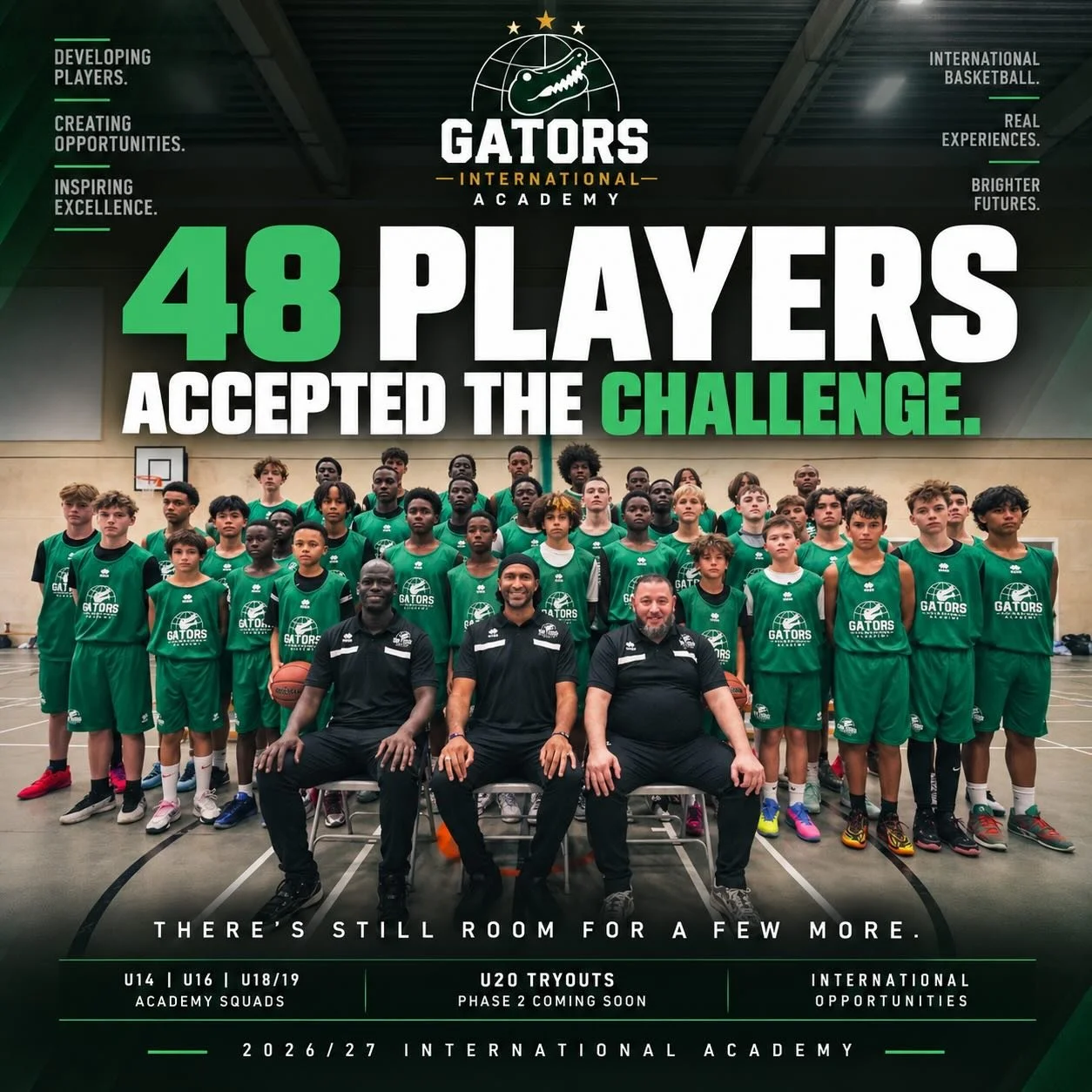 🐊 48 PLAYERS ACCEPTED THE CHALLENGE.

Now we&rsquo;re getting down to business.

This weekend marked the official launch of the 2026/27 Gators International Academy, bringing our Academy squads and coaching team together for the first time.

And we 