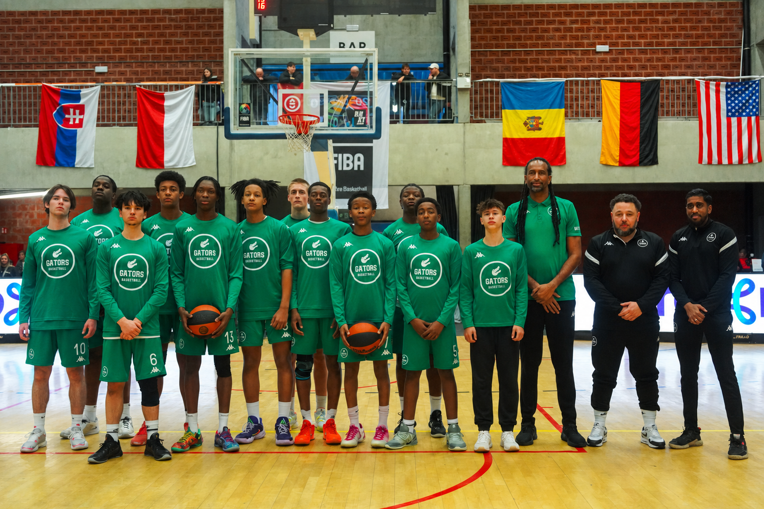 Gators U16 boys Belgium kortrijk tournament finalists