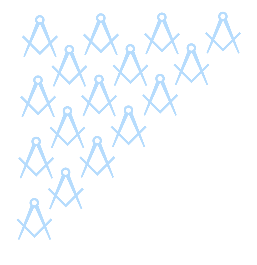 Multiple light blue compass symbols arranged in a pattern on a black background.