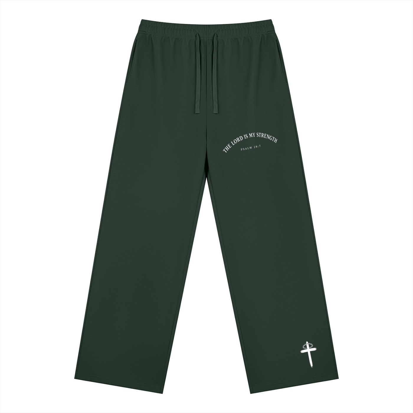 Unisex Straight Leg Sweatpants The Lord Is My Strength