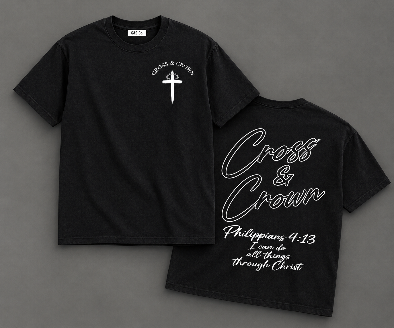 Pure Cotton Unisex T-Shirt Philippians 4:13 Light Garments