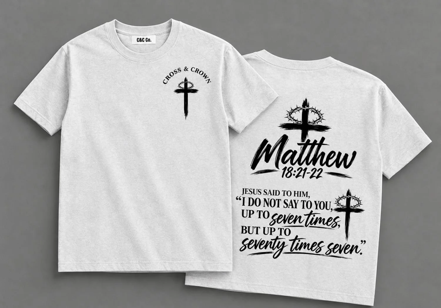 Pure Cotton Unisex T-Shirt Matthew 70x7 Light Garments