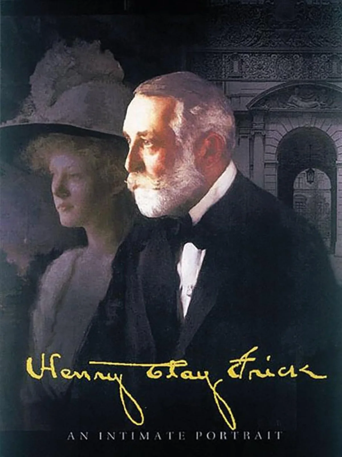 Book cover featuring a man with white hair and beard dressed in a tuxedo and a woman with curly hair and a hat, with handwritten text in yellow that reads 'Henry H. Tuck' and 'An intimate portrait'.