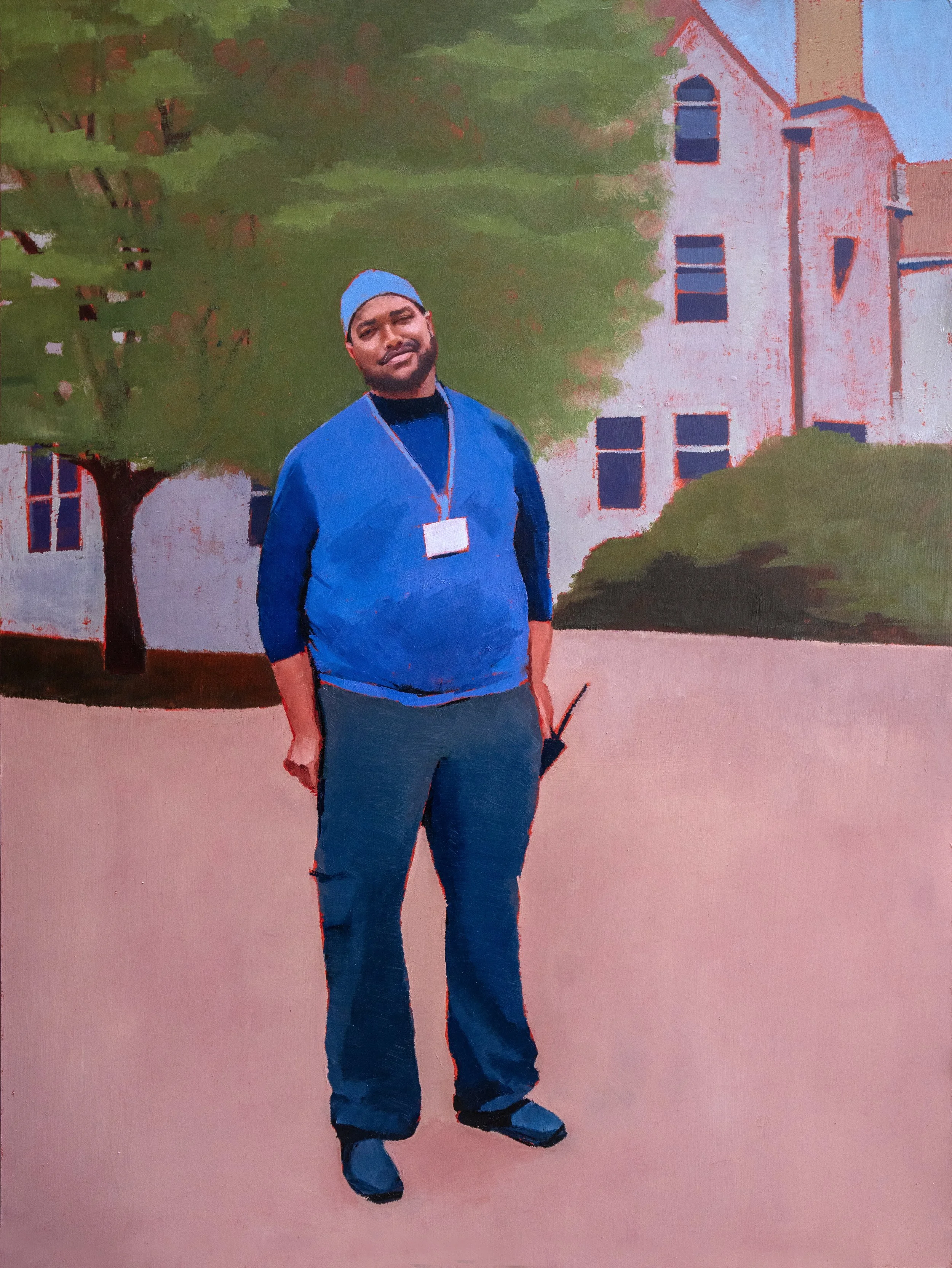 "Hamin," 2026, oil on board, 18"x24"