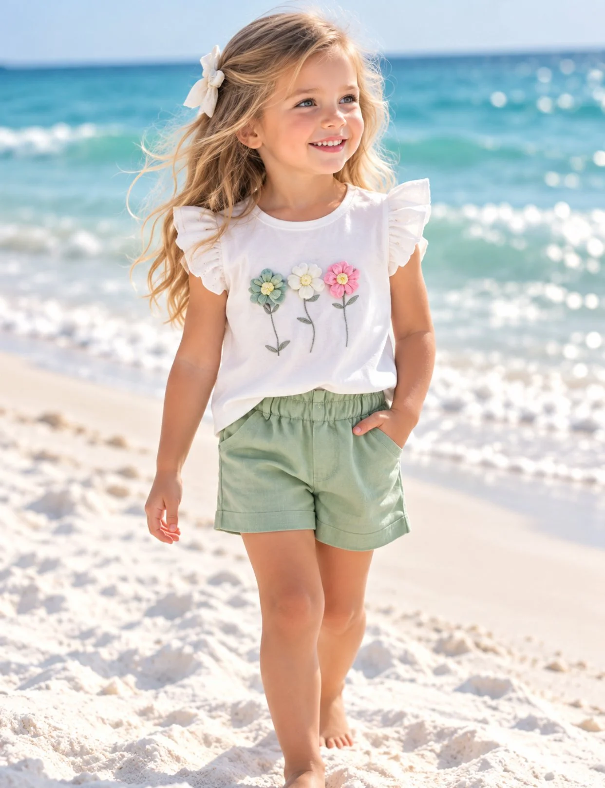 Girls' Sunshine Adventure Short Set