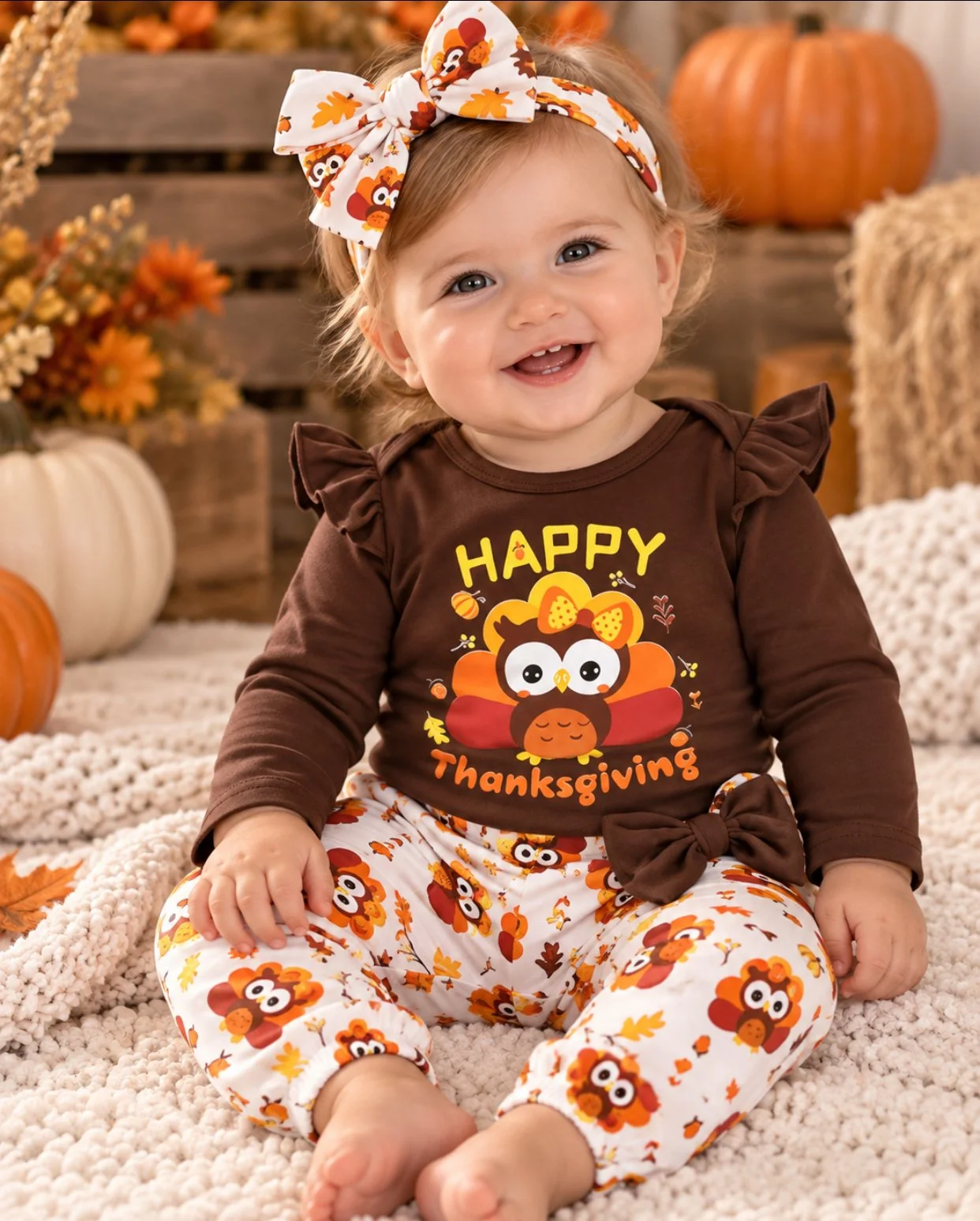 Charming Thanksgiving Baby Outfit