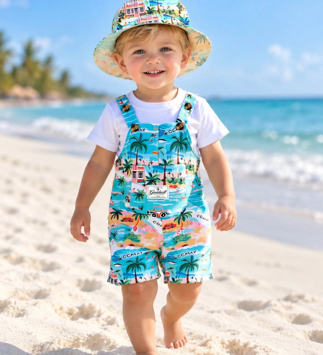 Sunny Day Boy's Overall Set