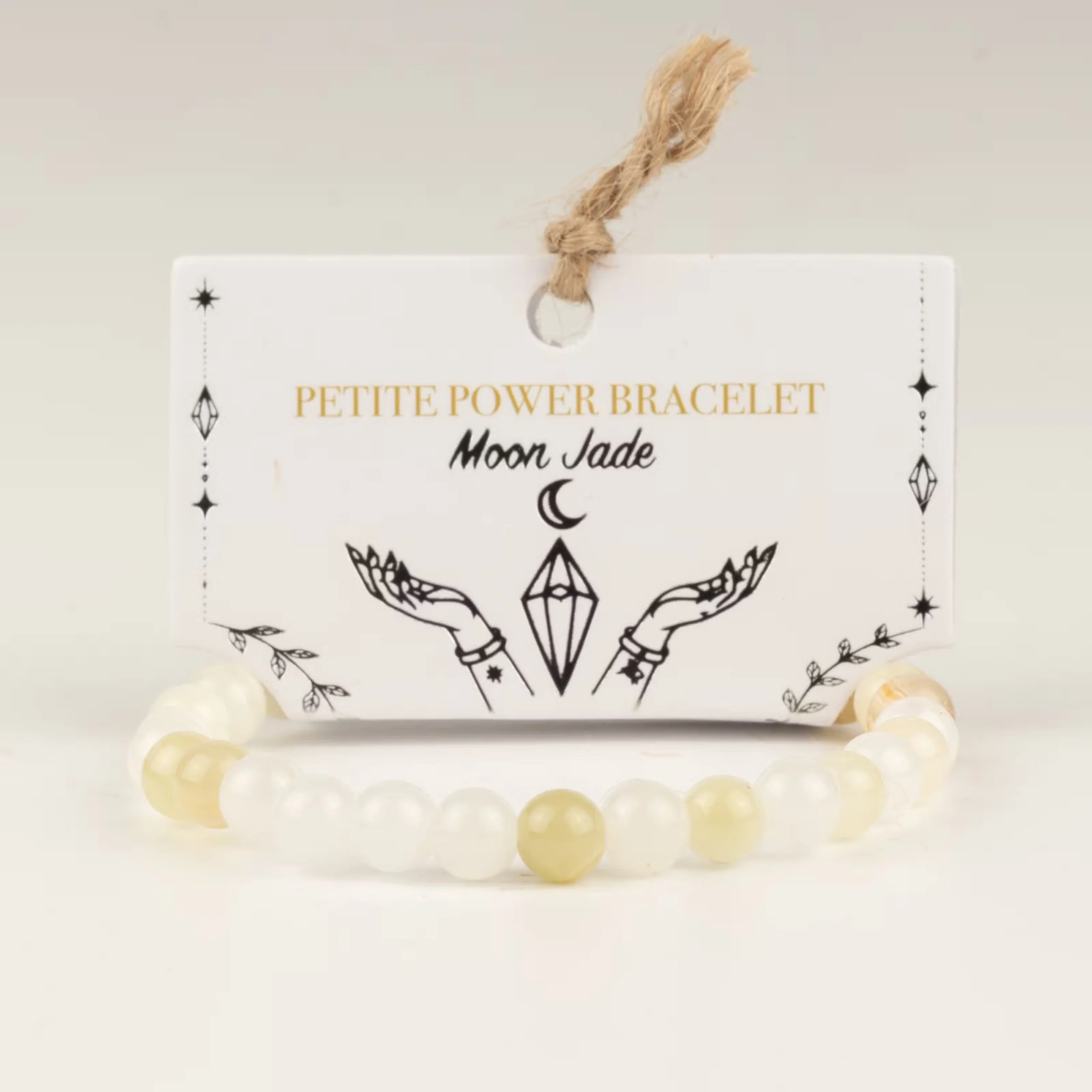 Petite Power Bracelet Moon Jade