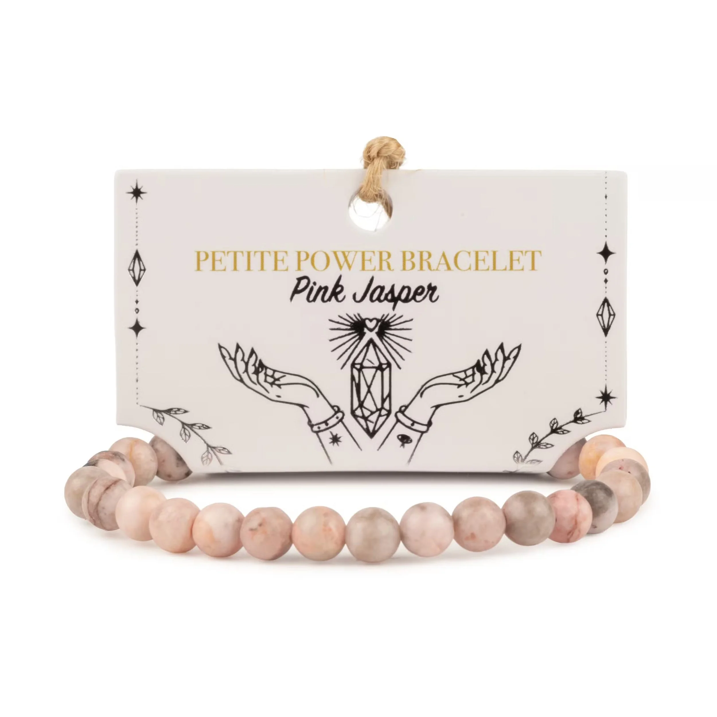 Petite power bracelet Pink Jasper