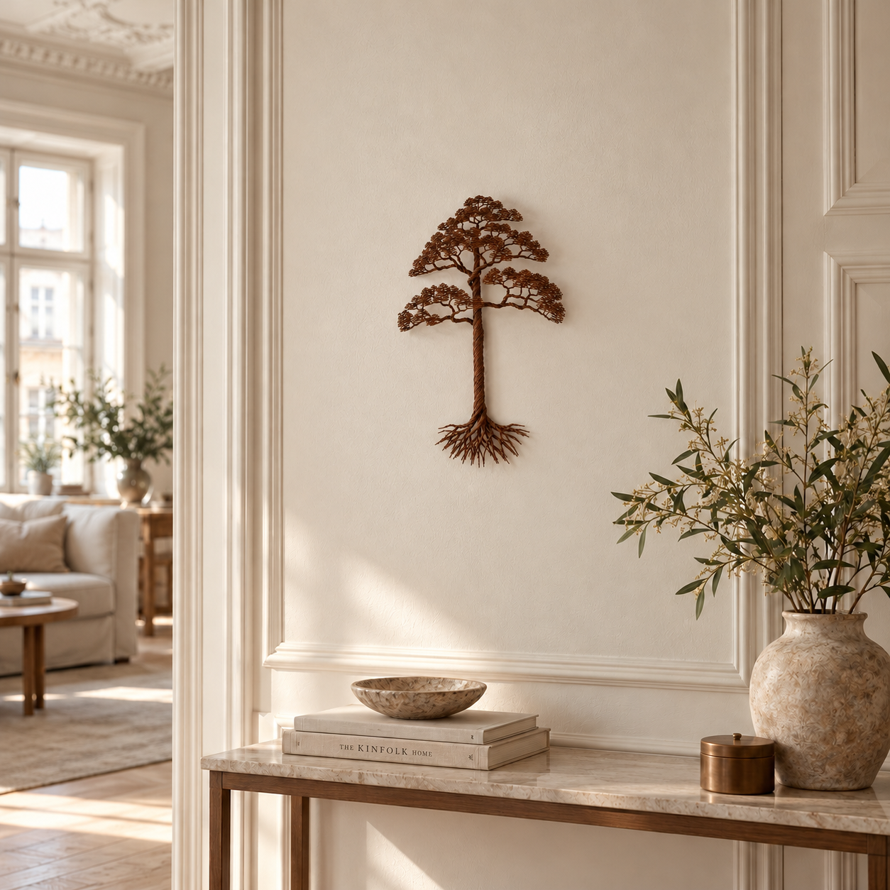 Scandinavian Entryway with Wire Tree Art.png