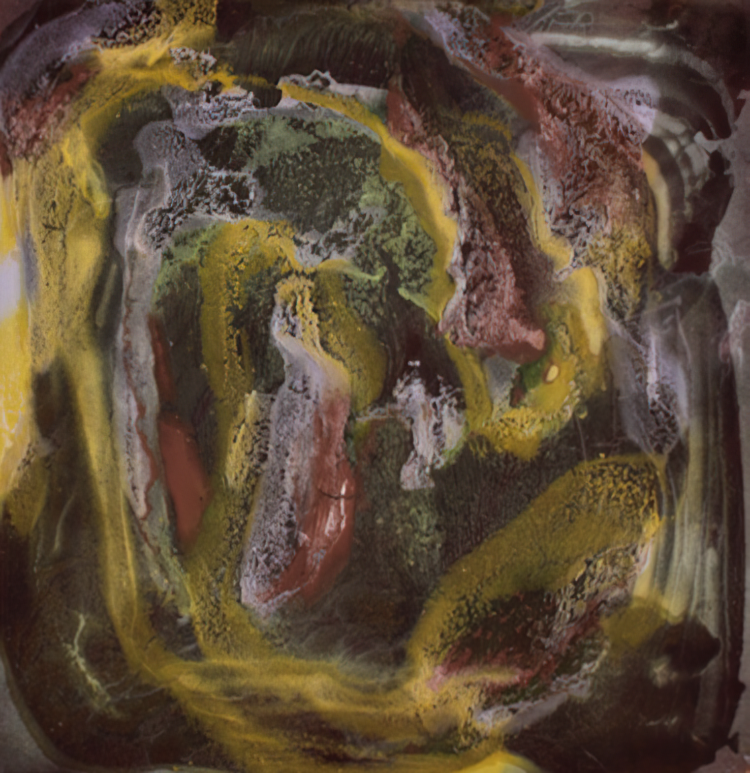 untitled, lacquer on metal plate, 2017