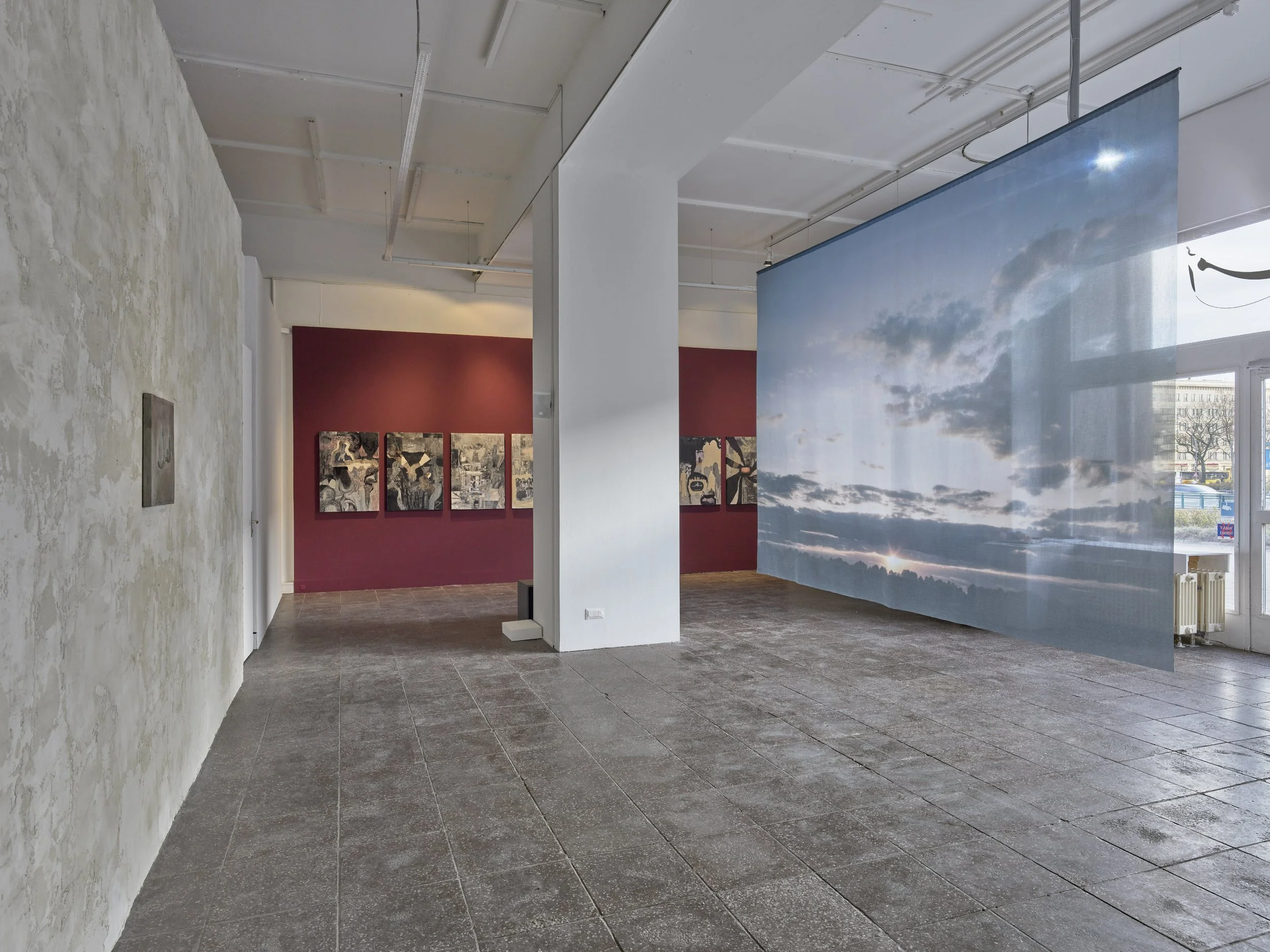 exhibition view: solo exhibition "Hoffnung أمل" at galerie im turm, berlin, 2025/26 © eric tschernow