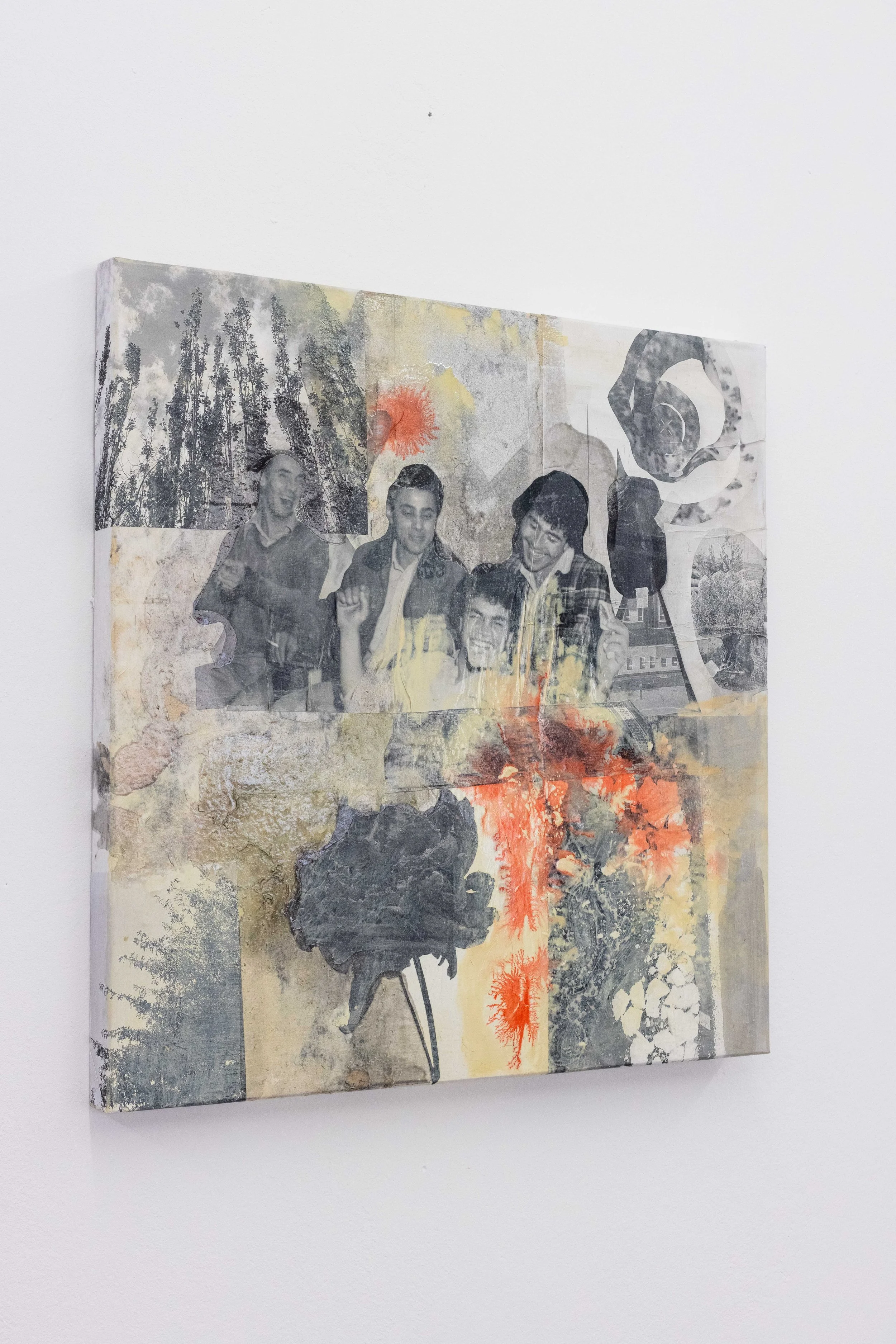 "Unter der Haut der Erinnerung", 50x50cm, 2025, after the butcher © moritz haase