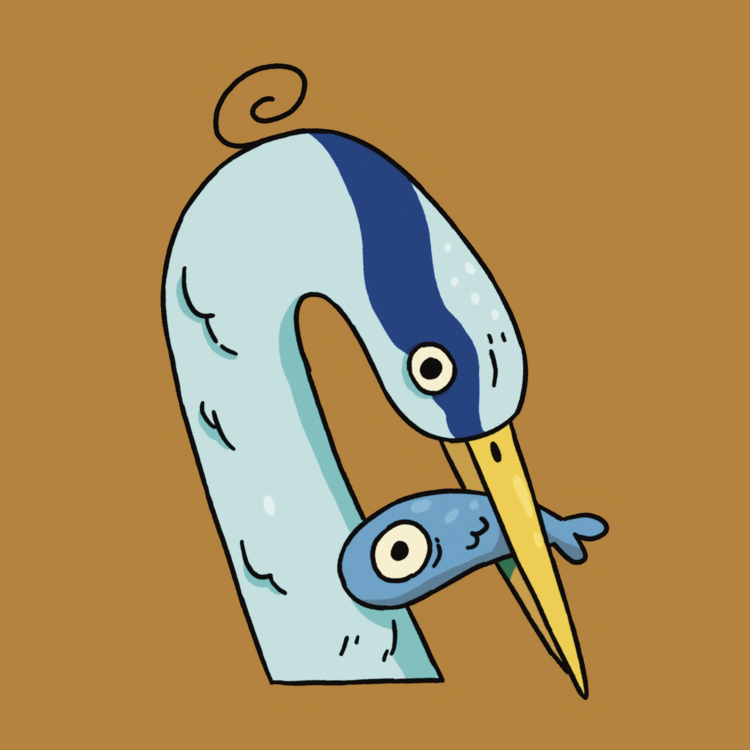 Heron Sticker