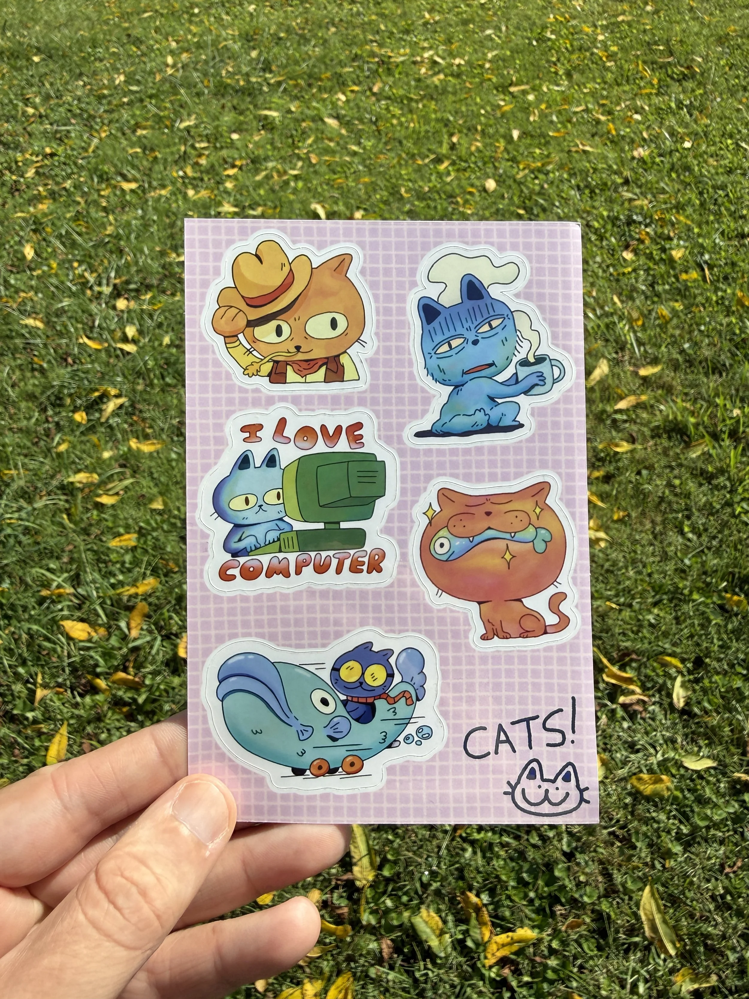 Cats Sticker Sheet