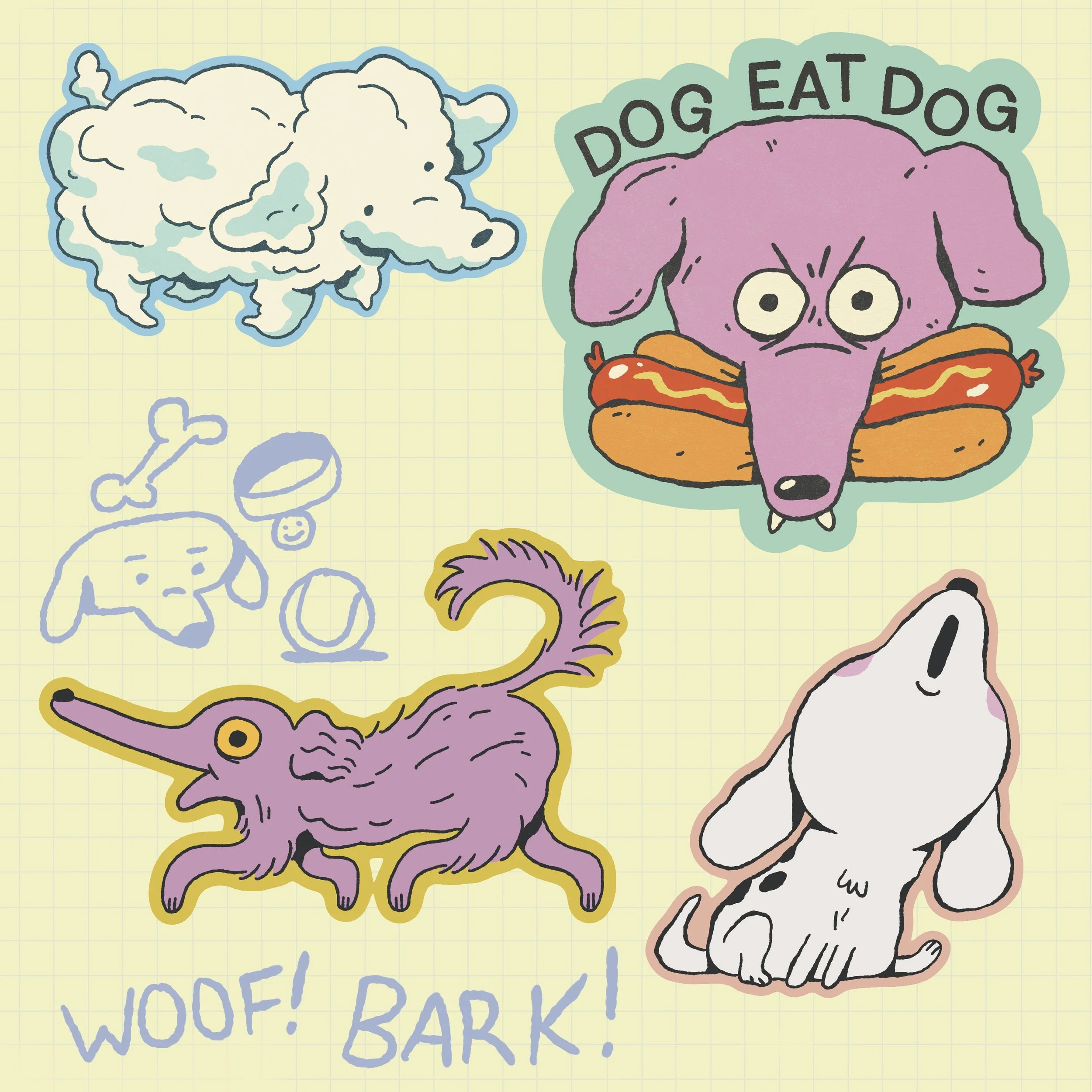 Dogs Sticker Sheet