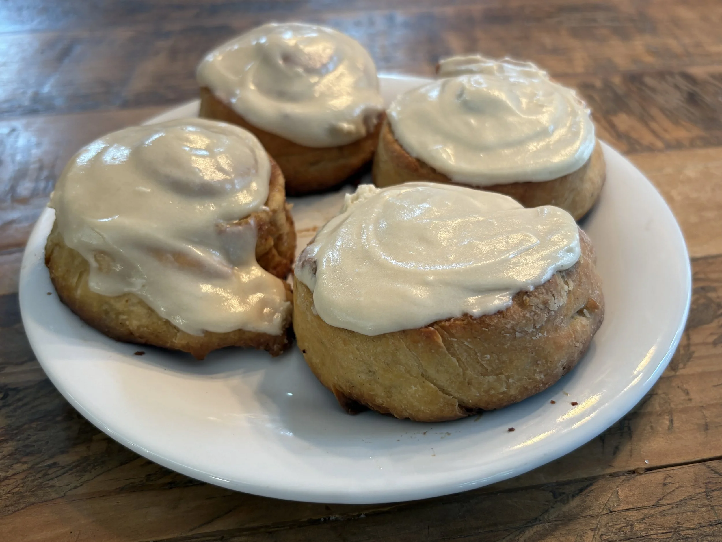 Cinnamon Rolls ~ 4 Rolls