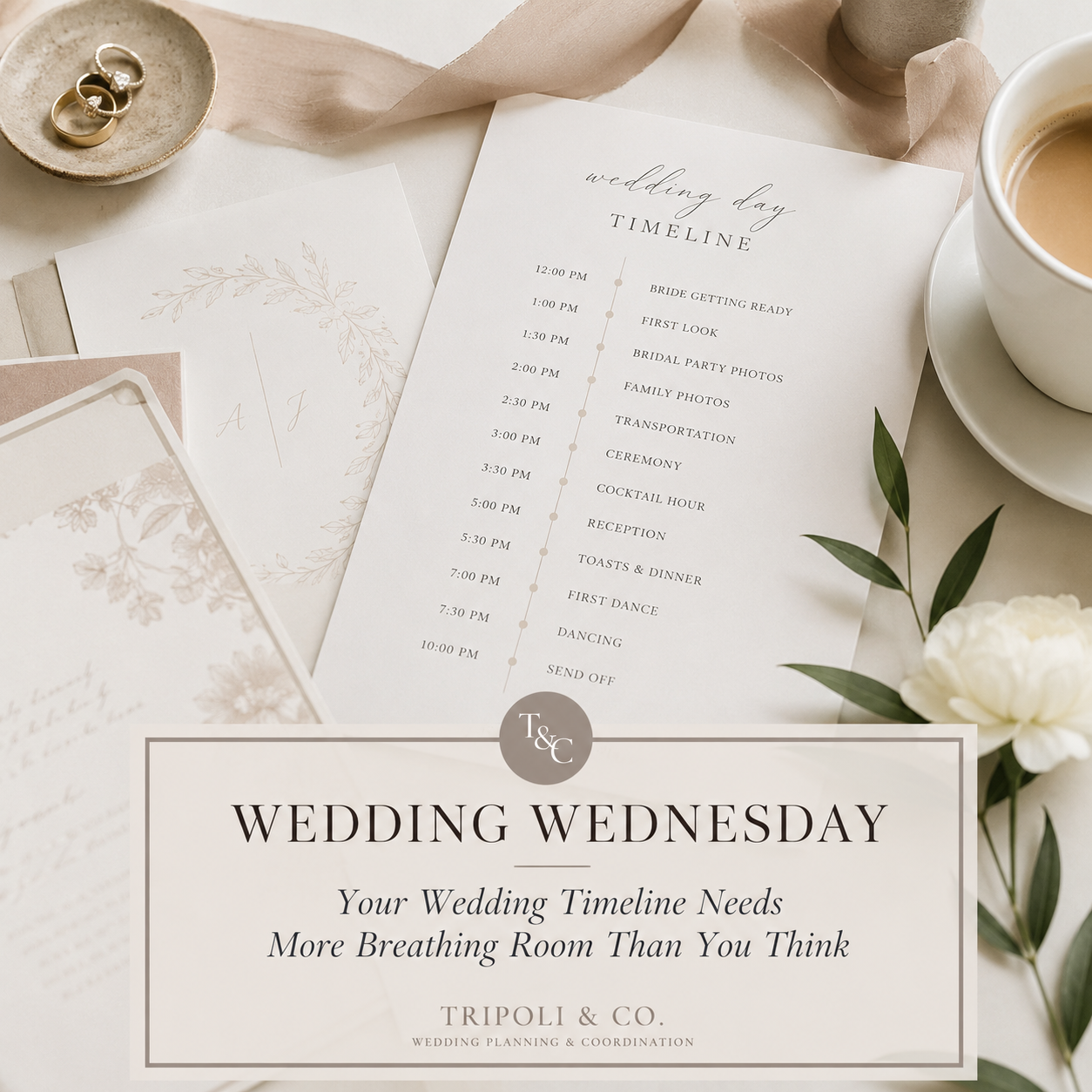 Wedding Wednesday: Your Wedding Timeline Needs More Breathing Room Than You Think