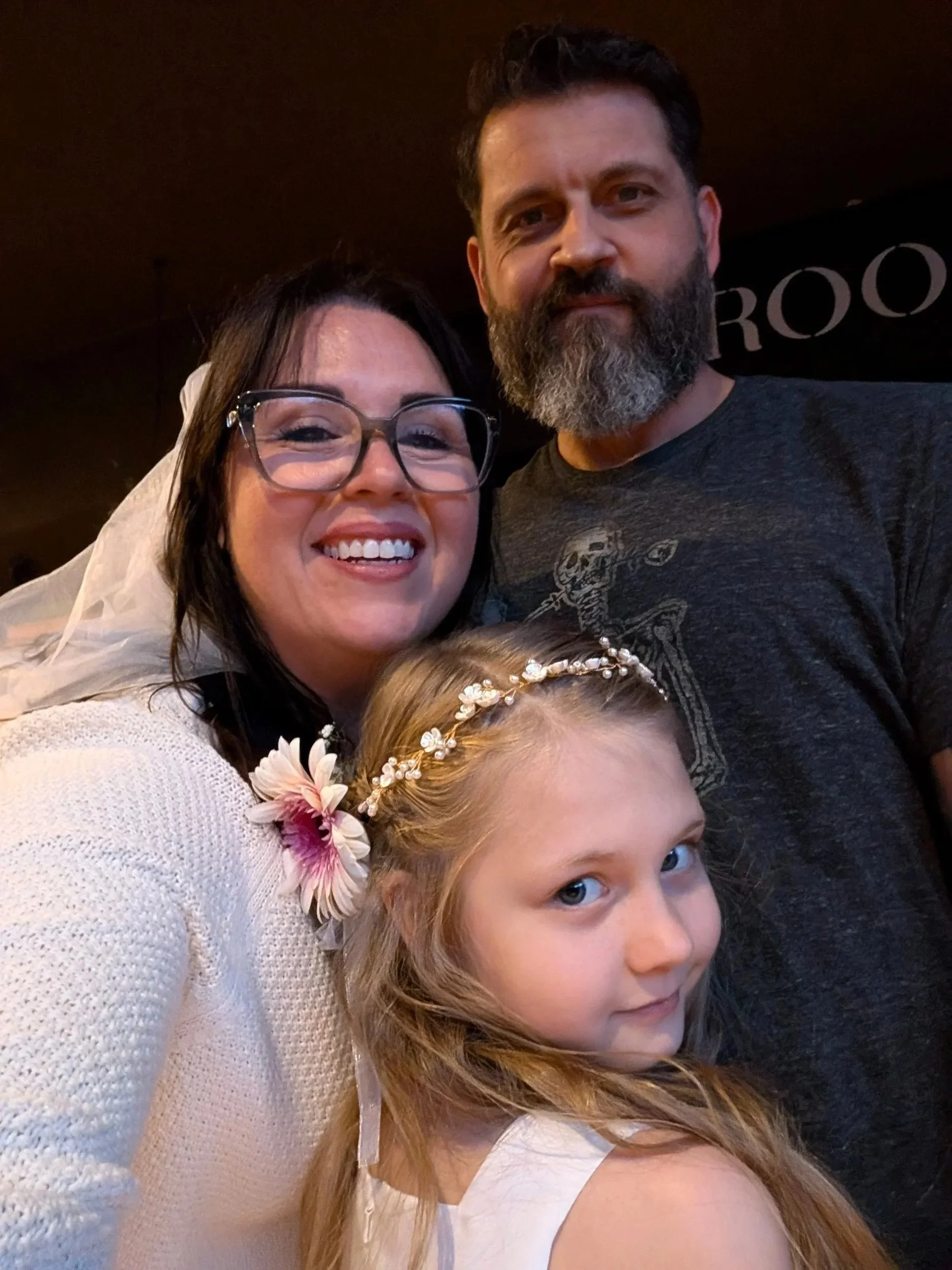 Selfie outside Broome & Orchard where we went after for dinner