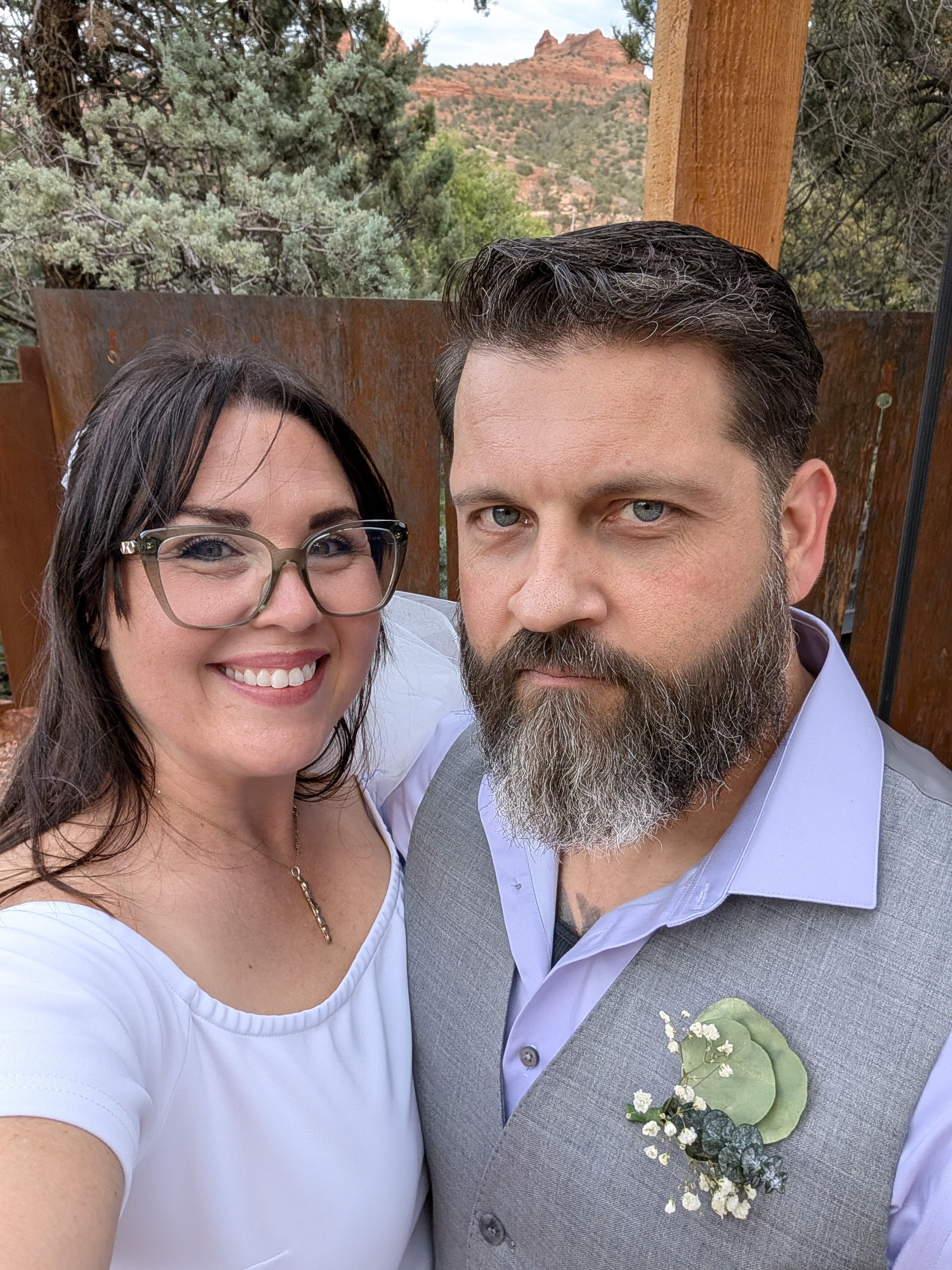 First Selfie as Mr. & Ms. Main