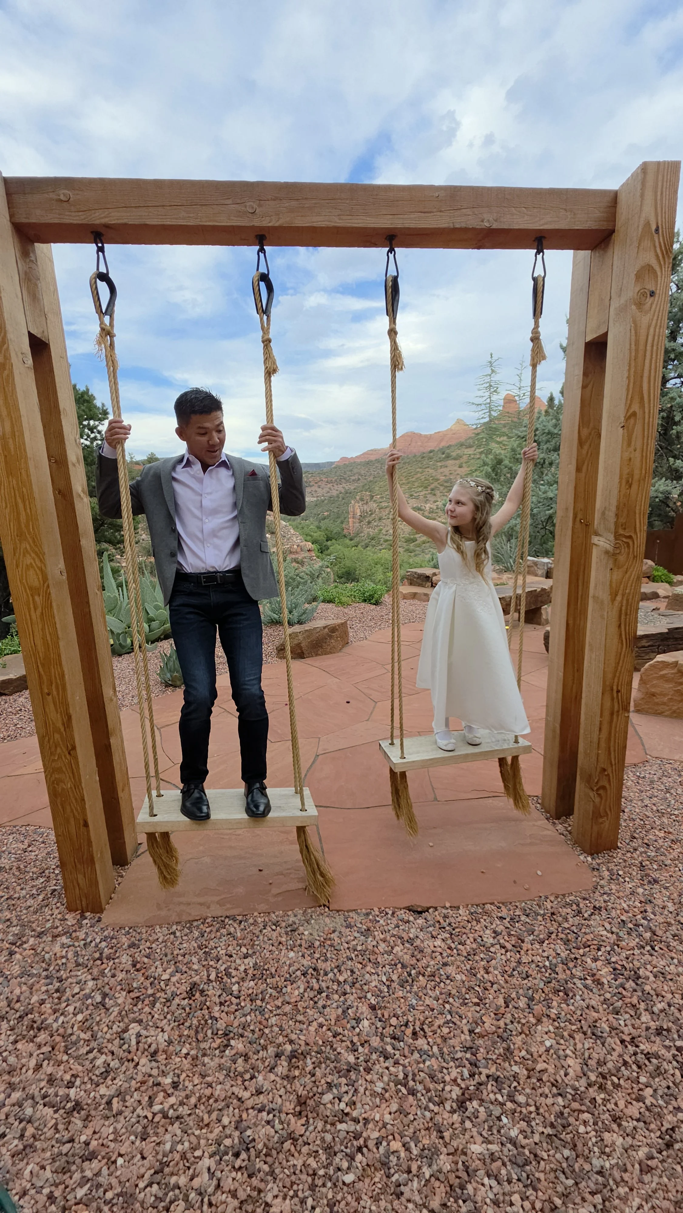 Uncle Tam & Mazie getting in some swing time!