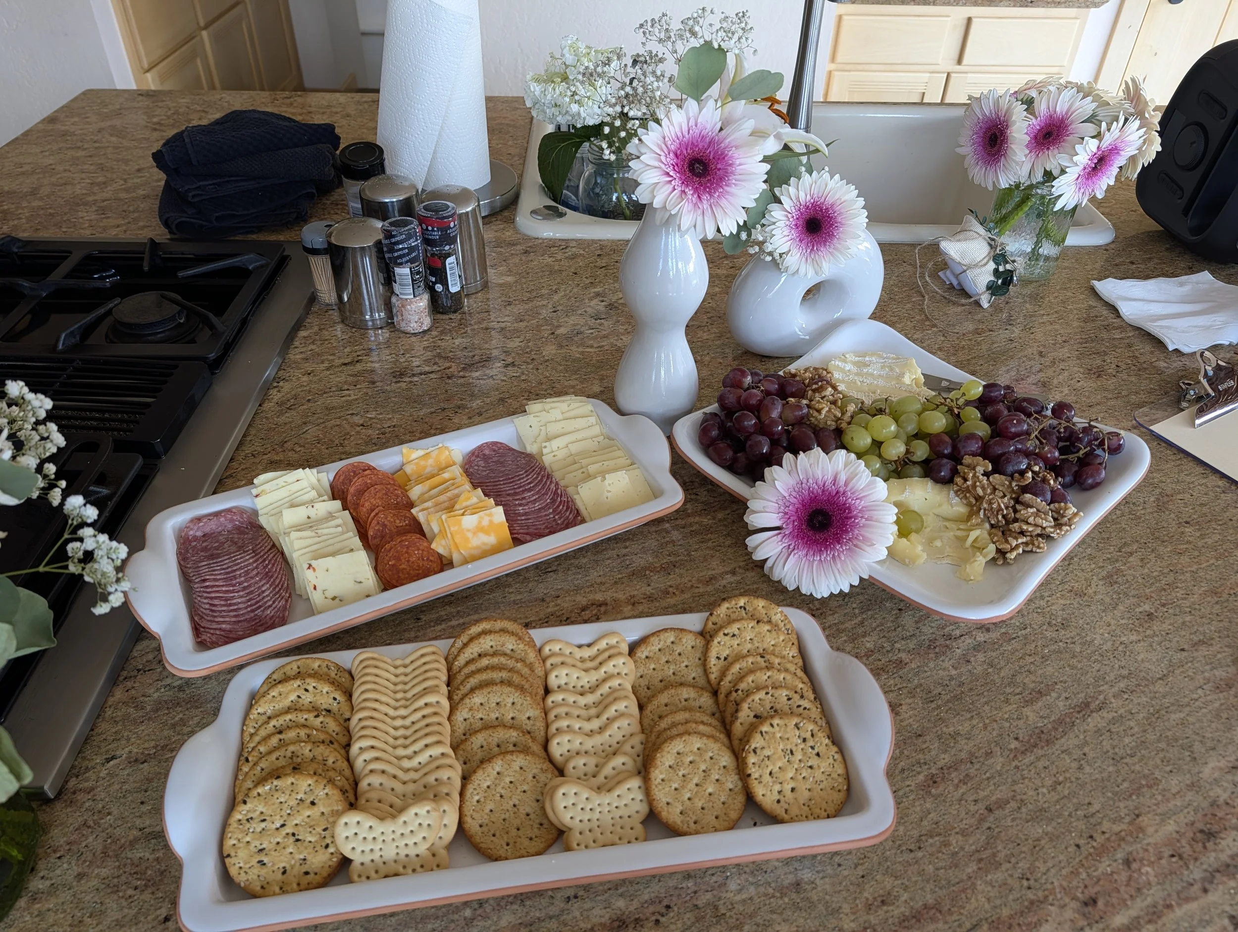 Snacks as we got ready