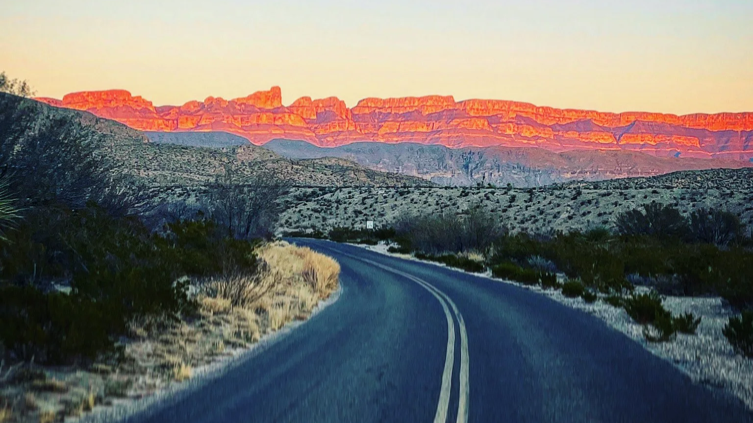 lonely road at big bend national park - alexander in the wild