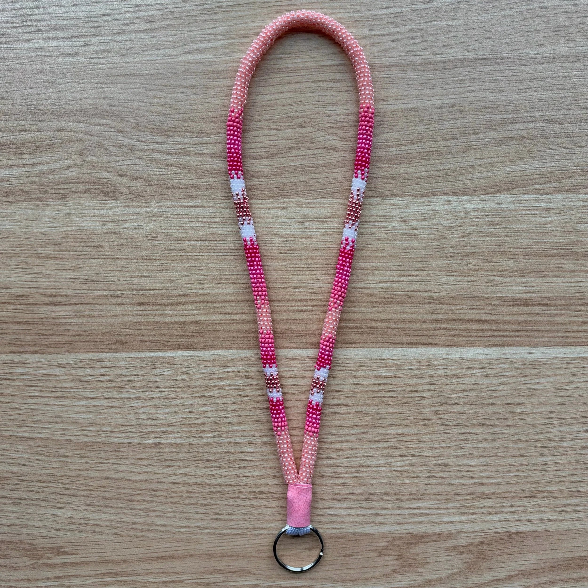 Peach & Pink Wristlet