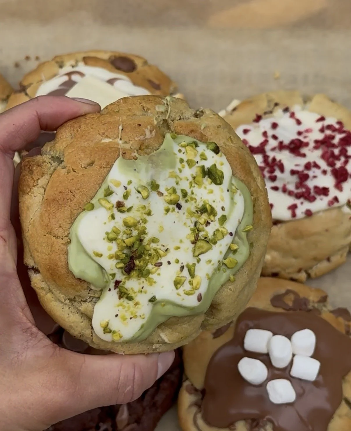 White Chocolate & Pistachio Cookie