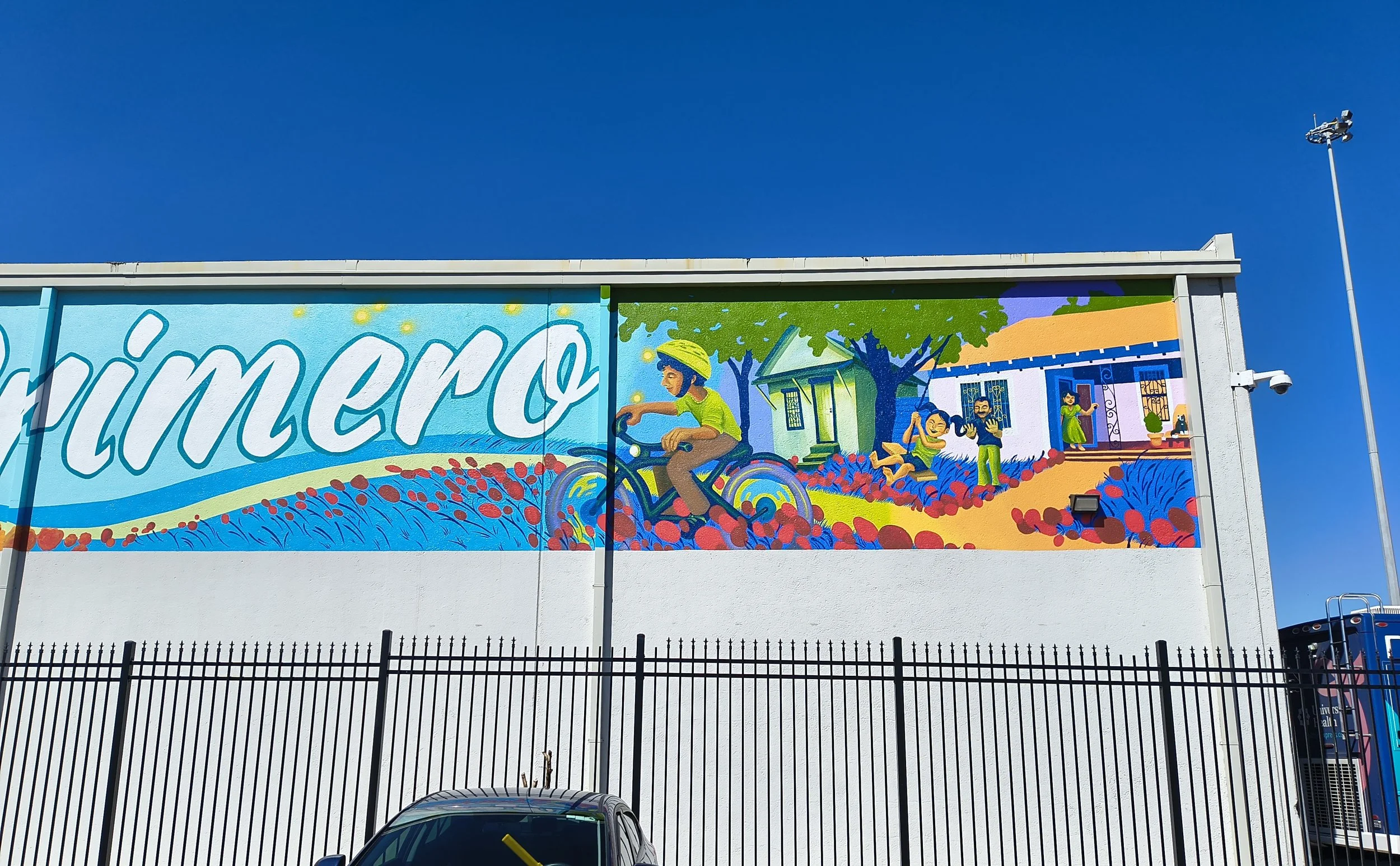 Assisted Mural for SASAI 
Lead Artist Kat Cadana