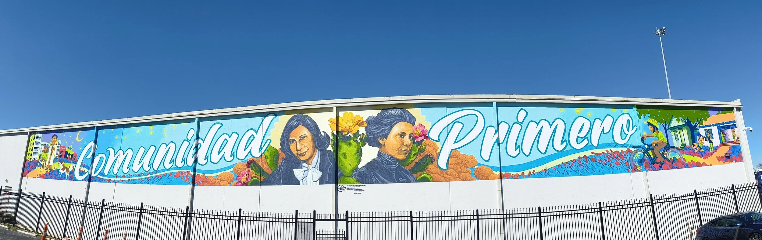 Assisted Mural for SASAI 
Lead Artist Kat Cadana