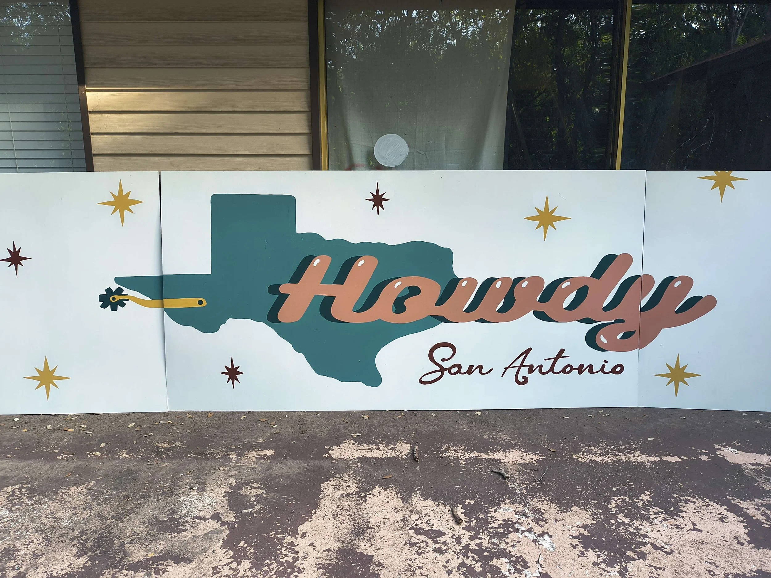 Howdy Mural, 24ft x 4ft, Acrylic, 2025.jpg